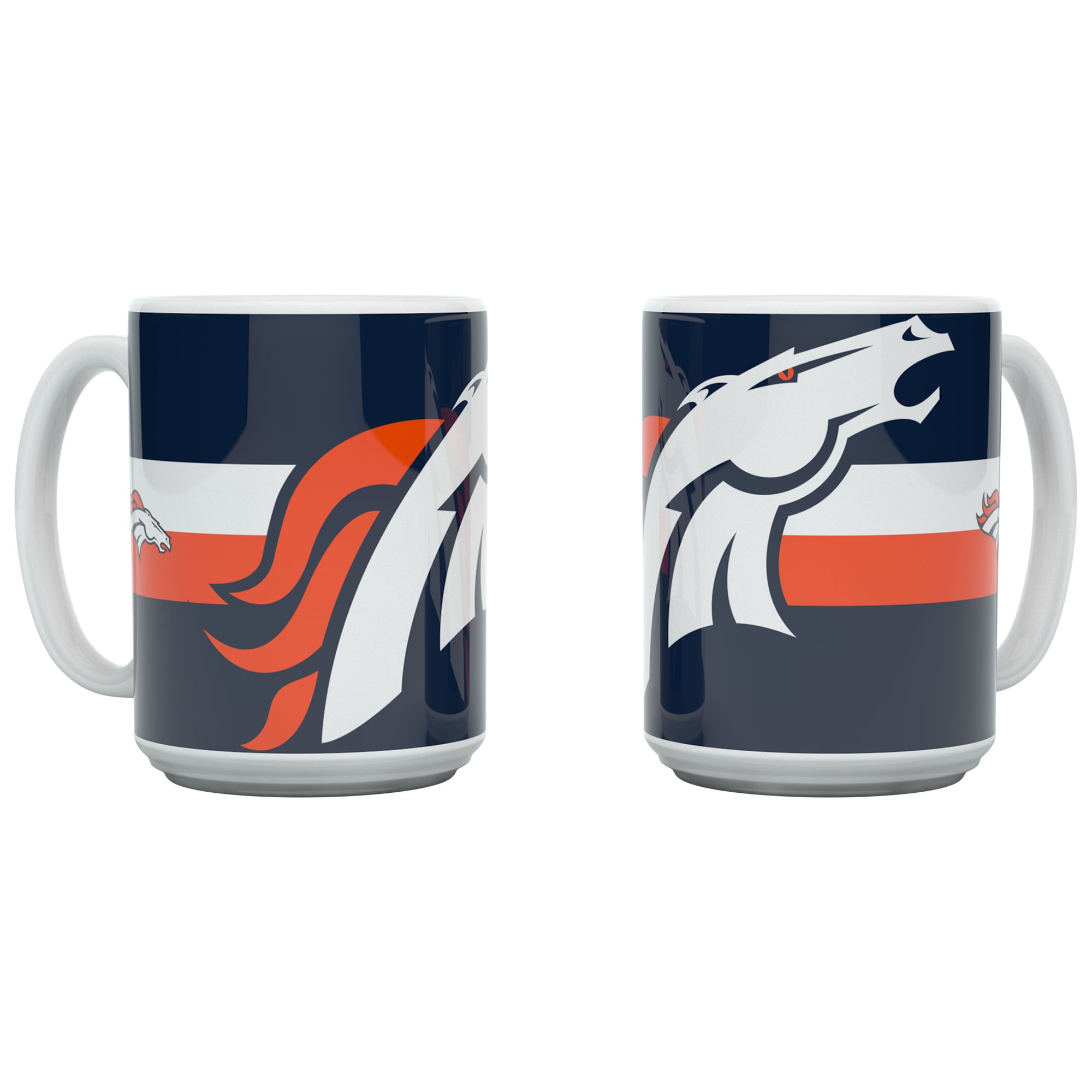 Denver Broncos Triple Logo Jumbo NFL Becher (450 ml)