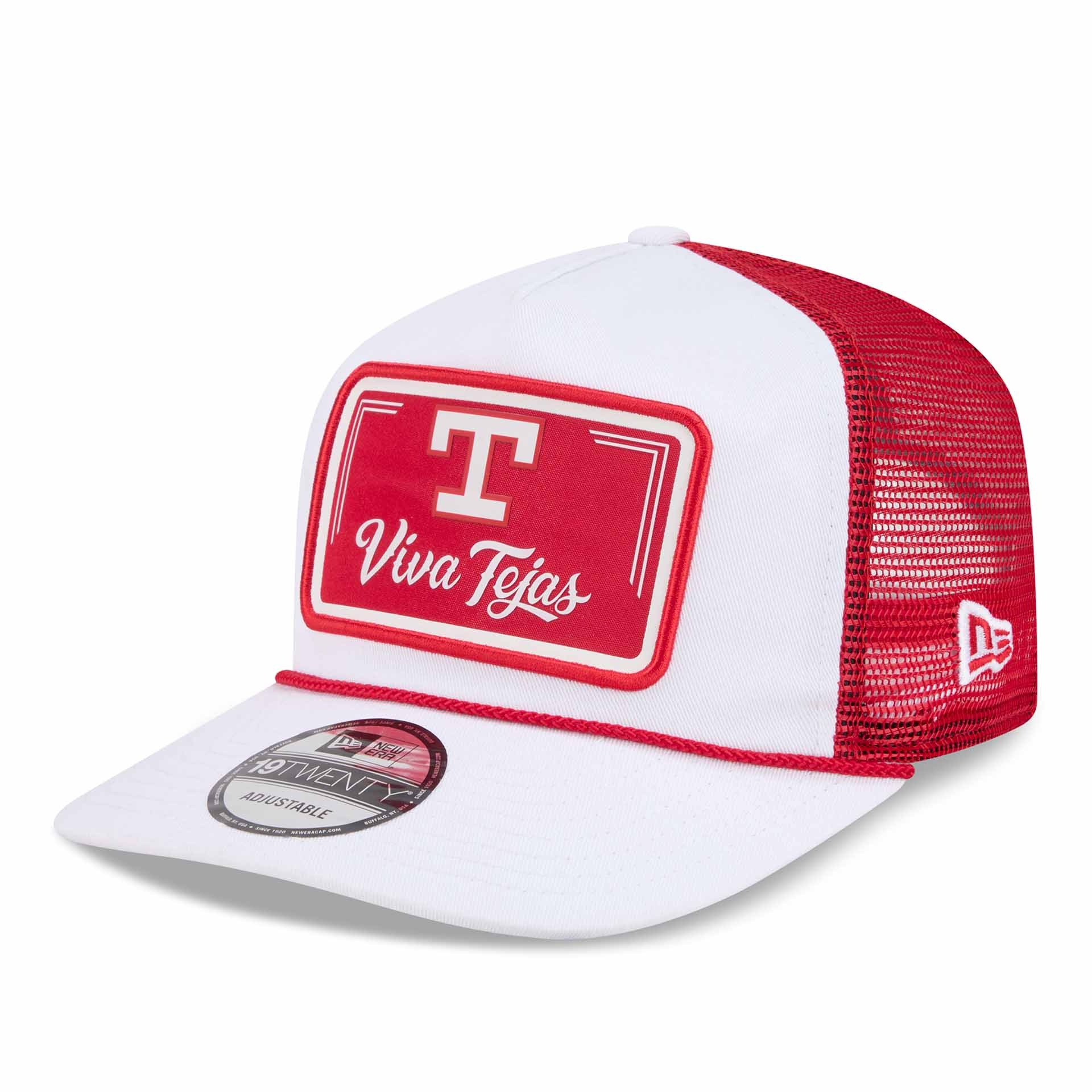 Texas Rangers 2026 MLB City Connect 19TWENTY Fan Pack Adjustable Trucker Cap Weiß