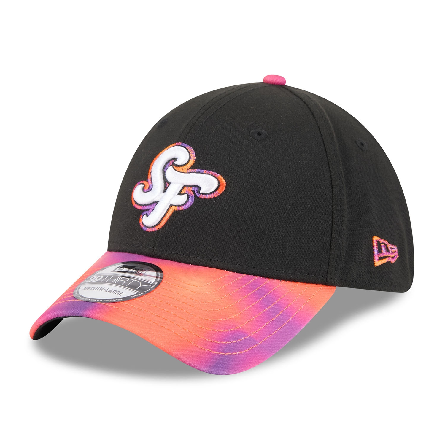 San Francisco Giants MLB City Connect New Era 39THIRTY Flex Cap Schwarz