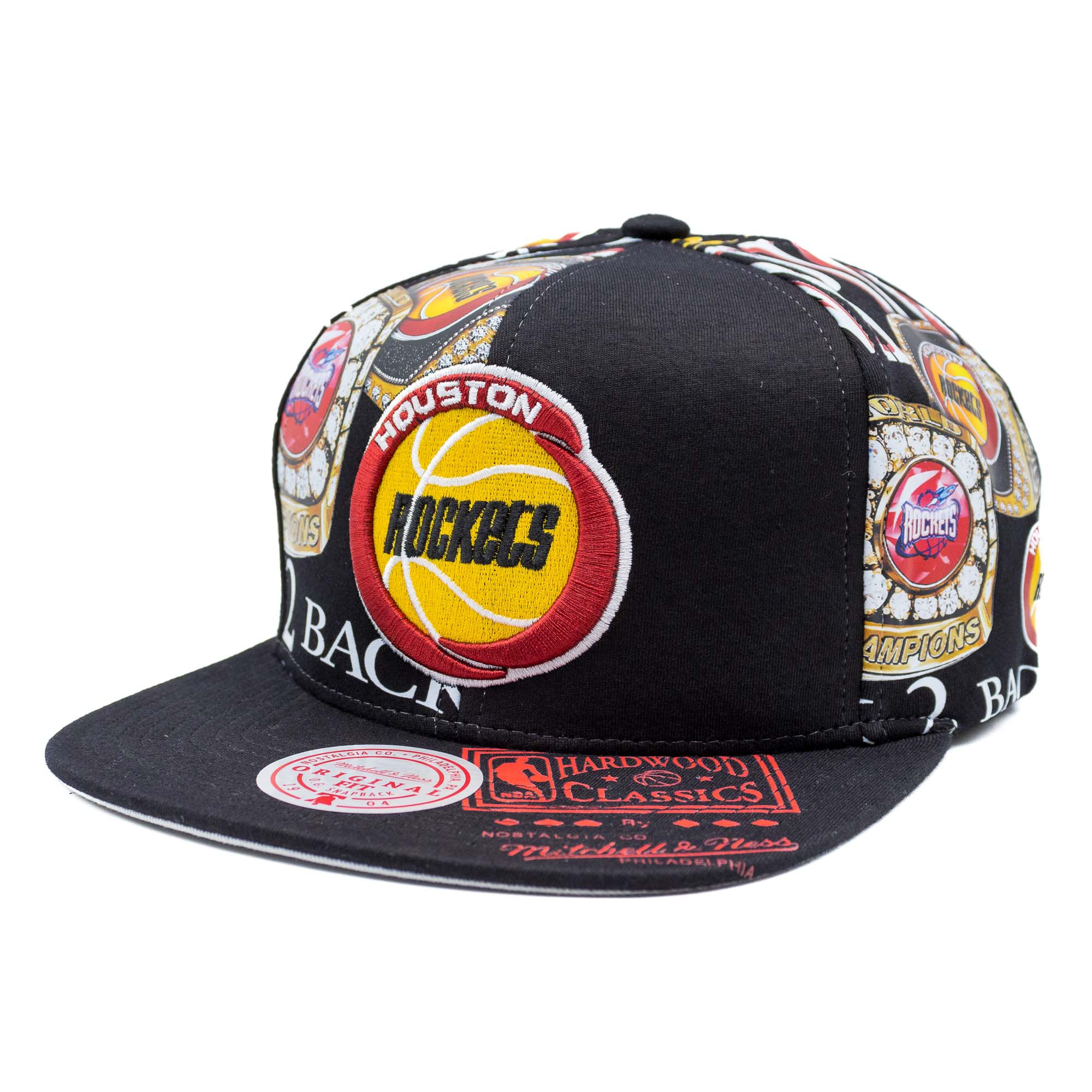 Houston Rockets Shirt Remix Mitchell & Ness Snapback NBA Cap Schwarz
