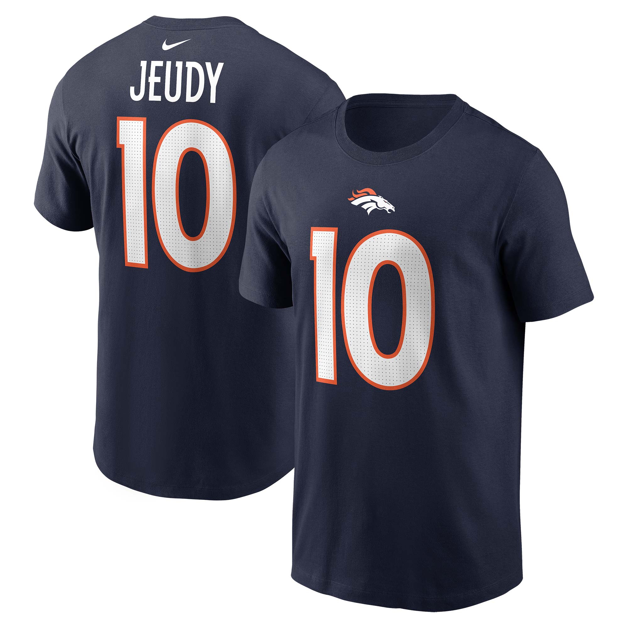 Jerry Jeudy #10 Denver Broncos Nike Player NFL T-Shirt Navy