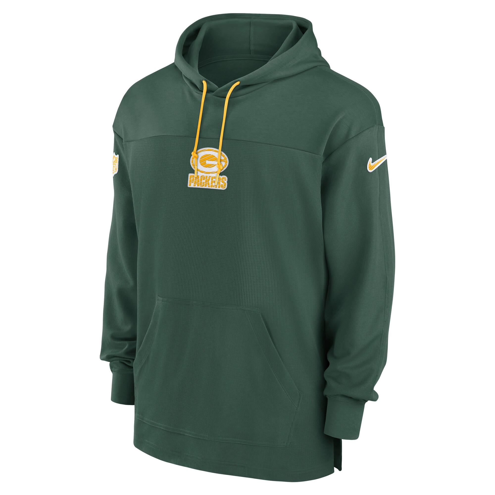 Green Bay Packers 2024 NFL On-Field Sideline Nike Jersey Hoodie Grün