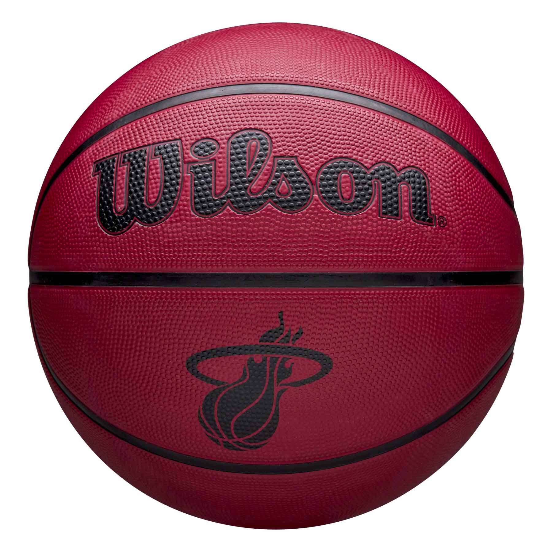 Miami Heat Solid Wilson NBA Basketball Red (Size 5)