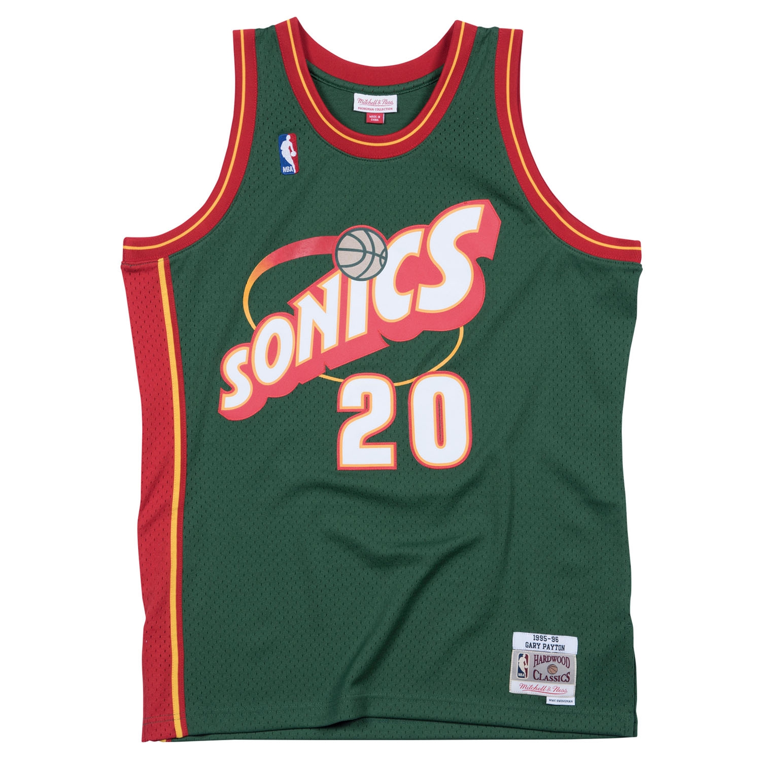 Gary Payton #20 Seattle SuperSonics 1995-96 Mitchell & Ness Swingman NBA Trikot