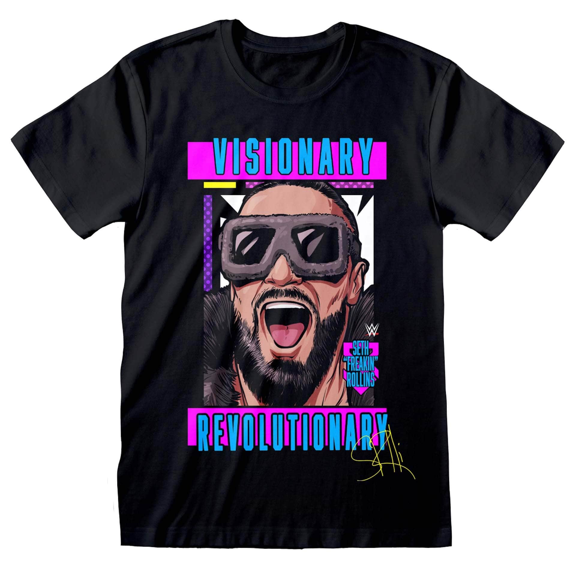 Seth Rollins Visionary Revolutionary WWE T-Shirt Schwarz