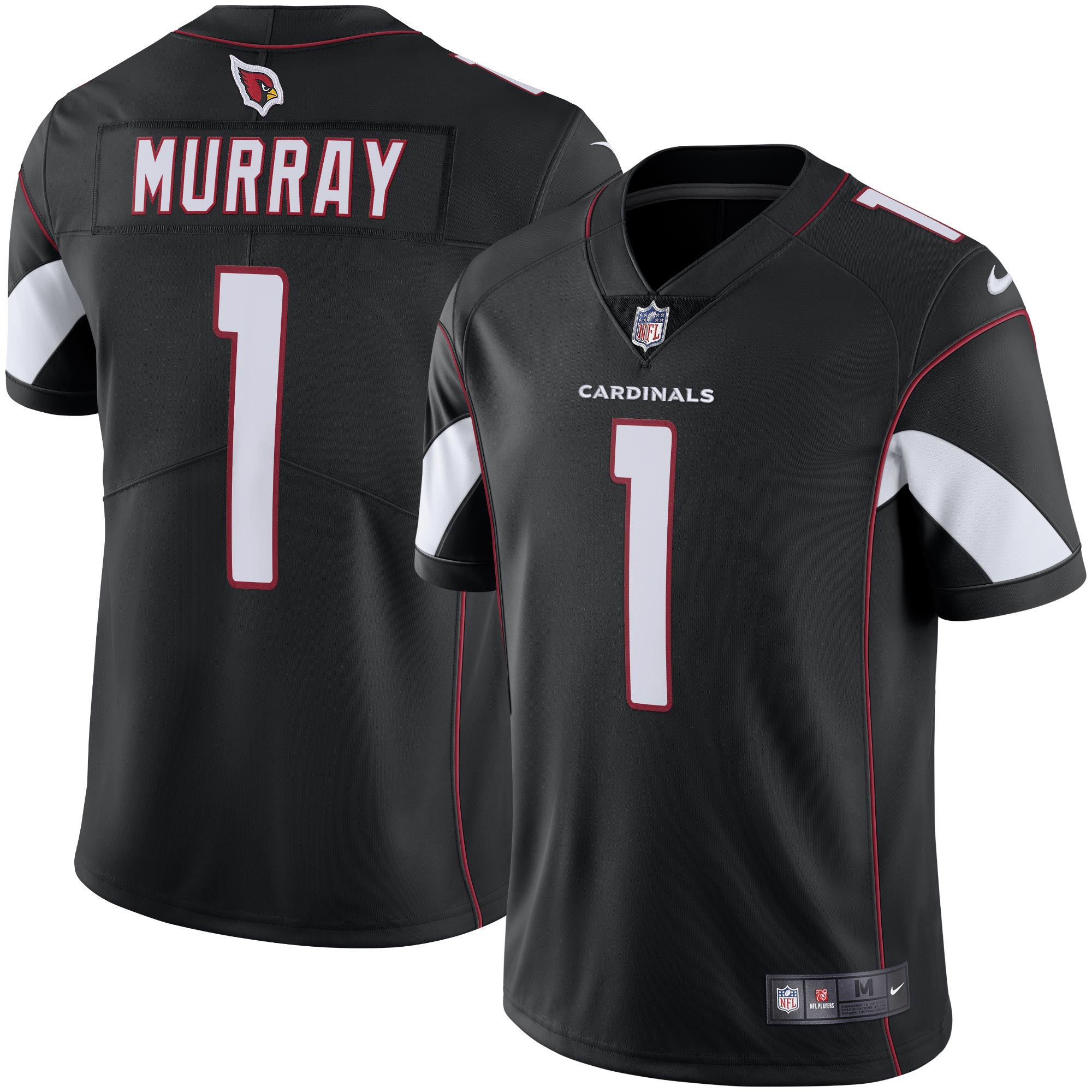 Kyler Murray #1 Arizona Cardinals Nike Vapor Limited NFL Trikot Alternate Schwarz