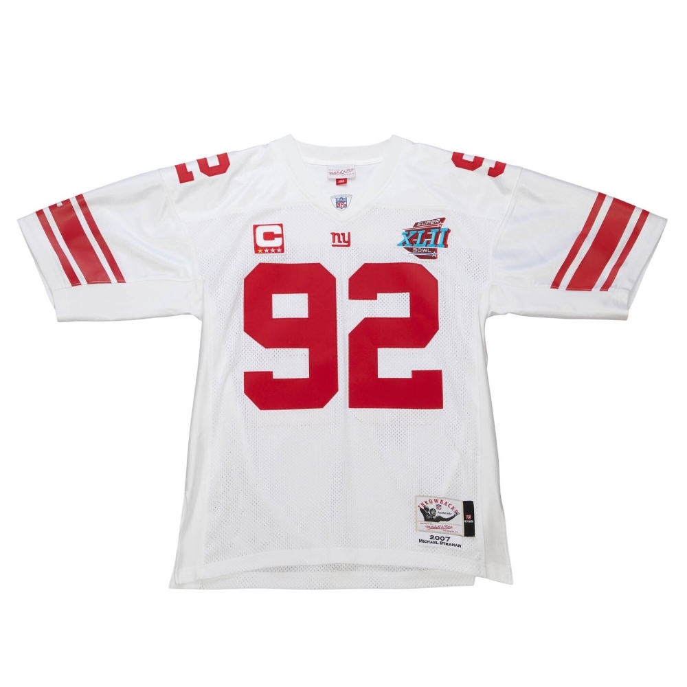 Michael Strahan #92 New York Giants 2007 Mitchell & Ness Authentic NFL Trikot Weiß