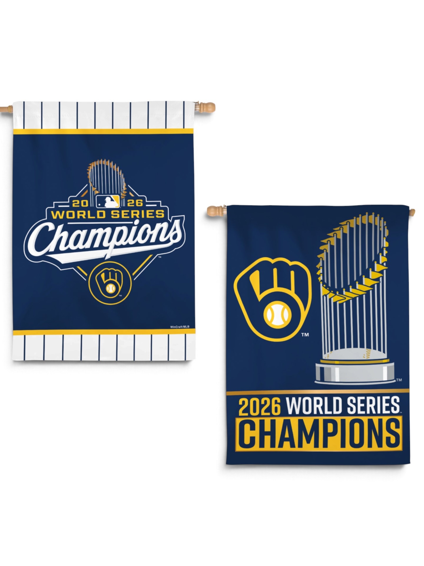 Milwaukee Brewers 2026 World Series Champions Banner Fahne