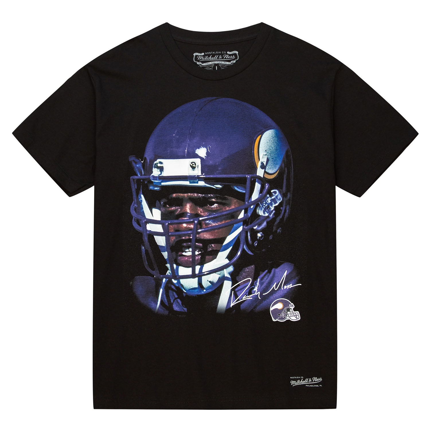 Randy Moss Mitchell & Ness Real Big Face NFL Tee Black