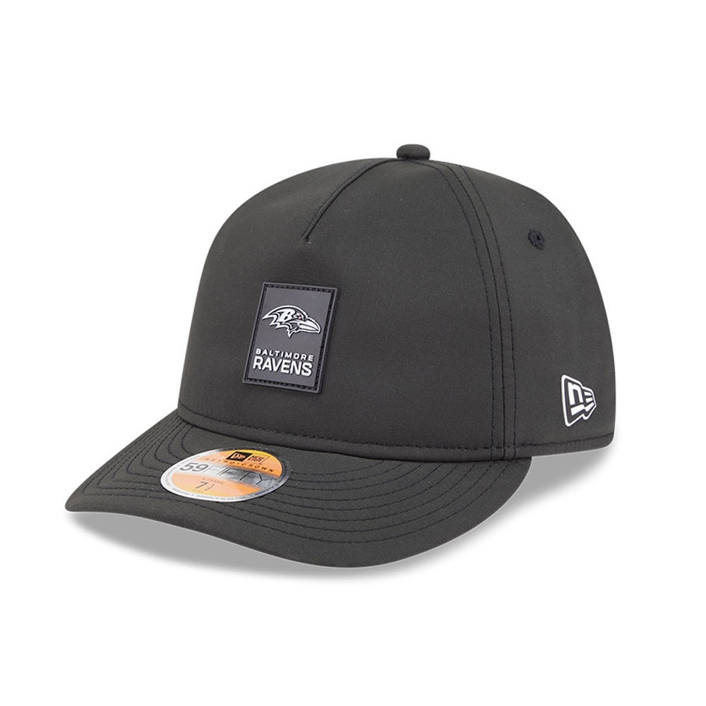 Baltimore Ravens 2025 NFL On-Field Sideline 59FIFTY A-Frame Fitted Cap Black