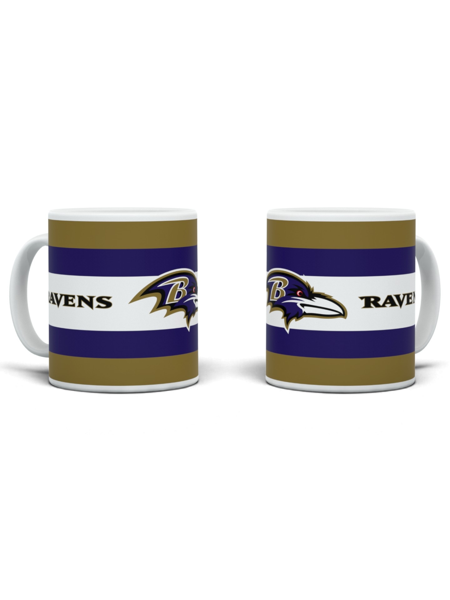 Baltimore Ravens Stripe Logo NFL Becher (330 ml)