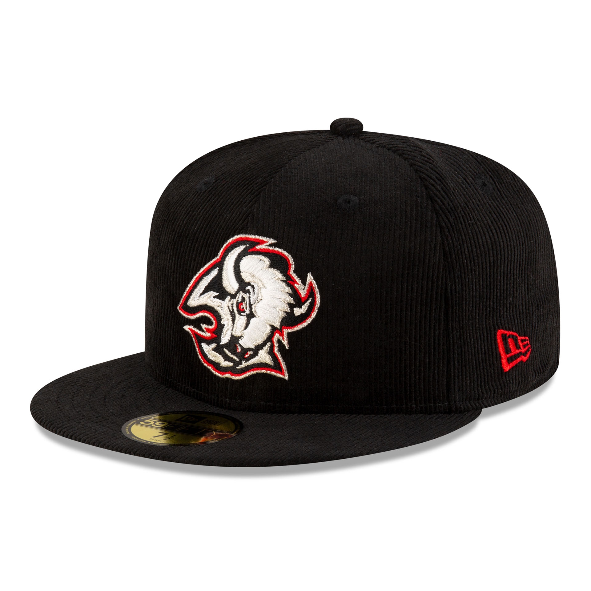Buffalo Sabres Corduroy New Era 59FIFTY Fitted NHL Cap Schwarz