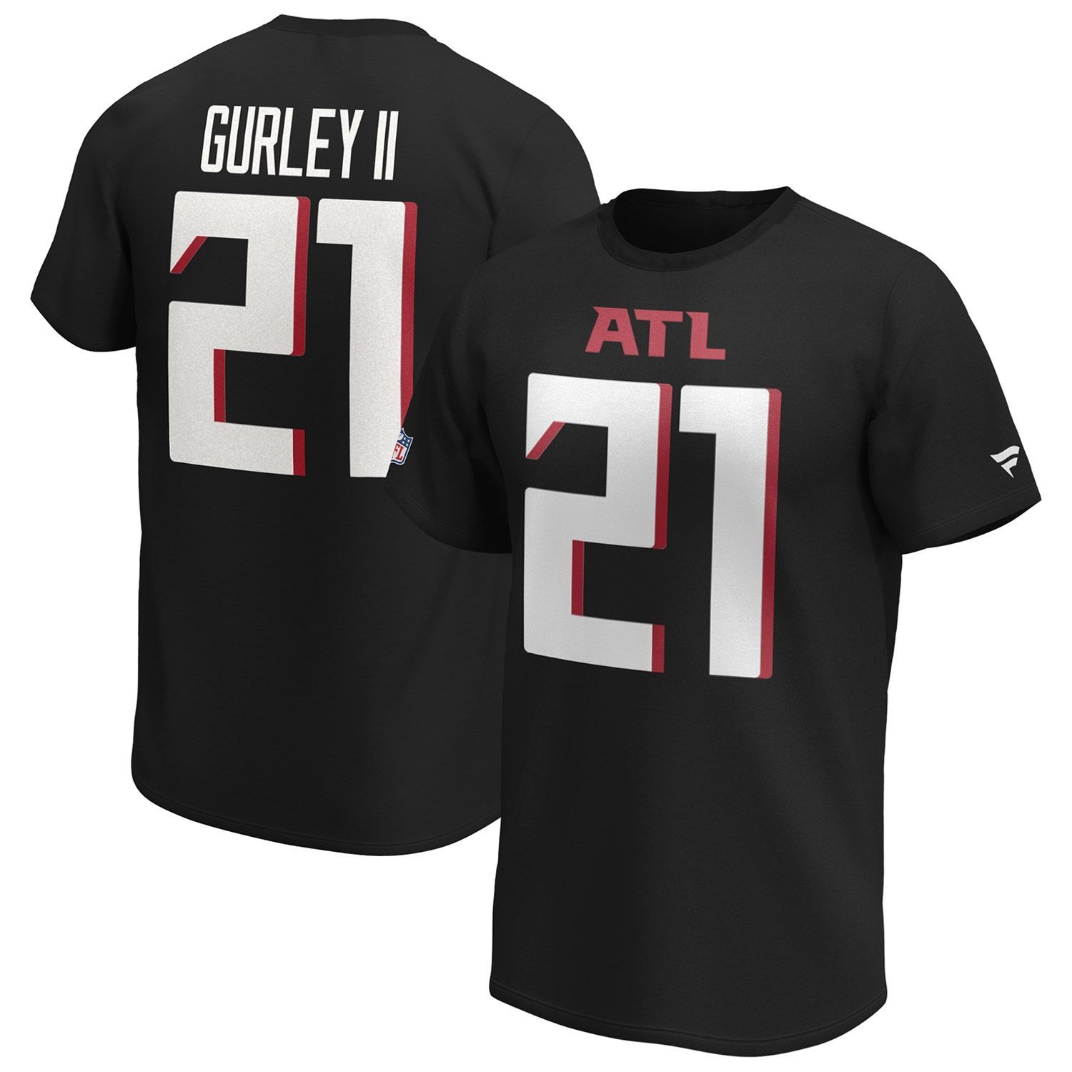 Todd Gurley II #21 Atlanta Falcons Fanatics Player NFL T-Shirt Schwarz