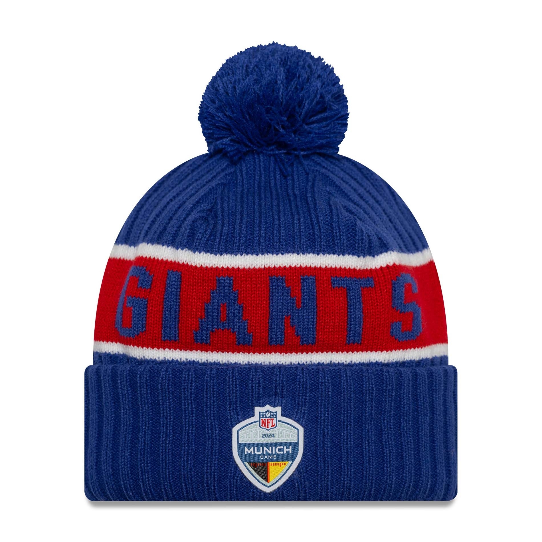 2024 NFL Munich Game New York Giants New Era Sport Knit Wintermütze