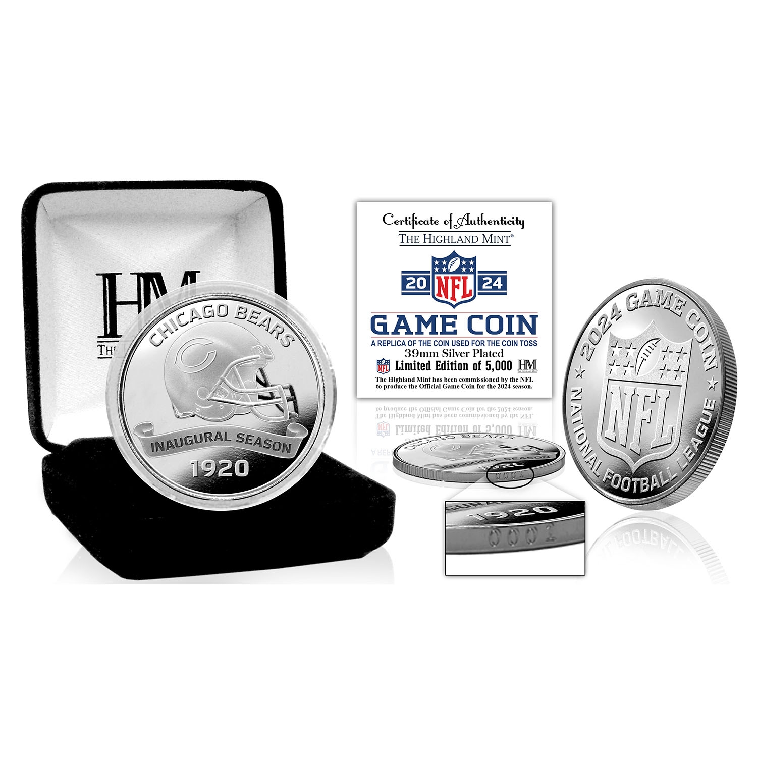 Chicago Bears 2024 NFL Game Flip Coin