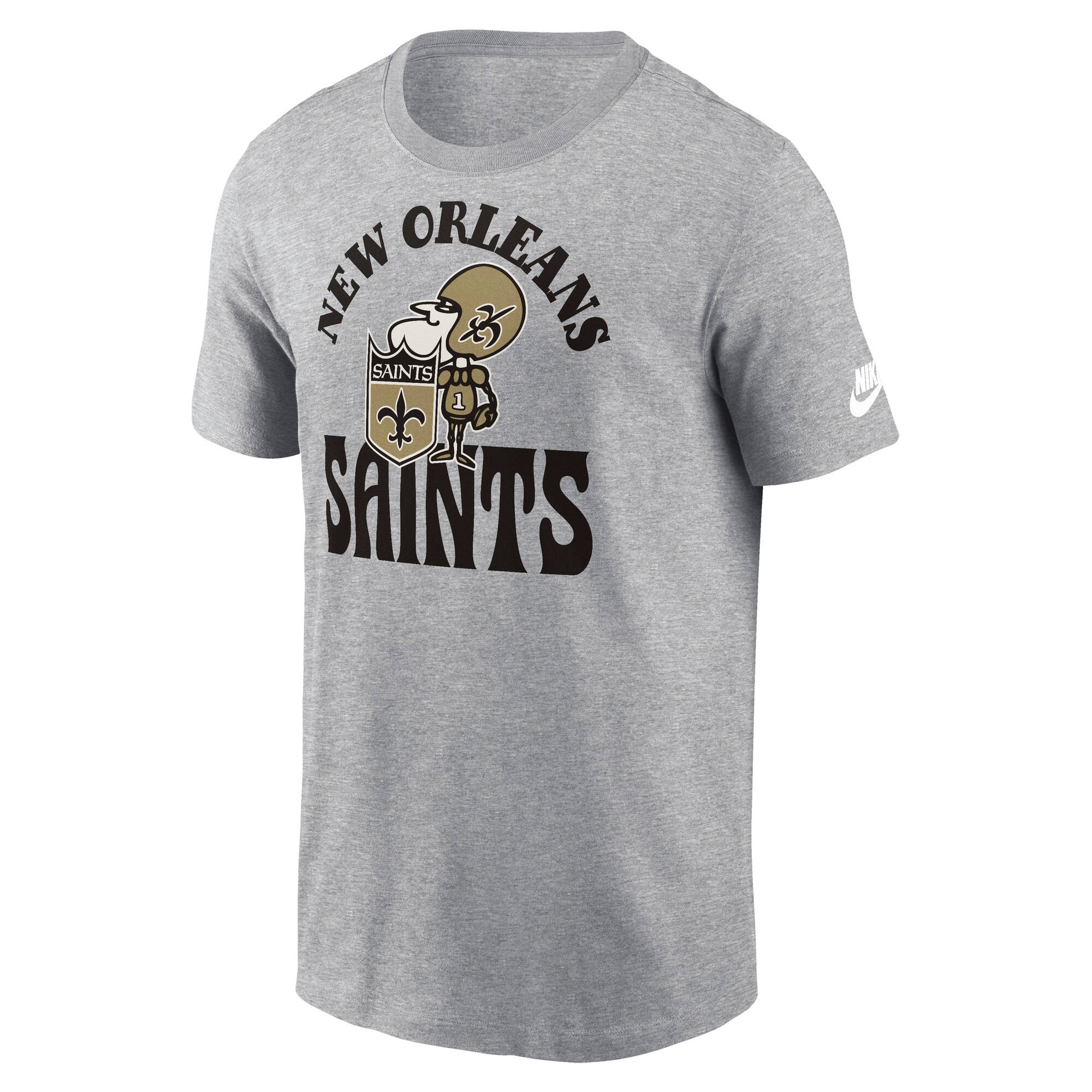 New Orleans Saints Nike Funky Throwback NFL T-Shirt Grau