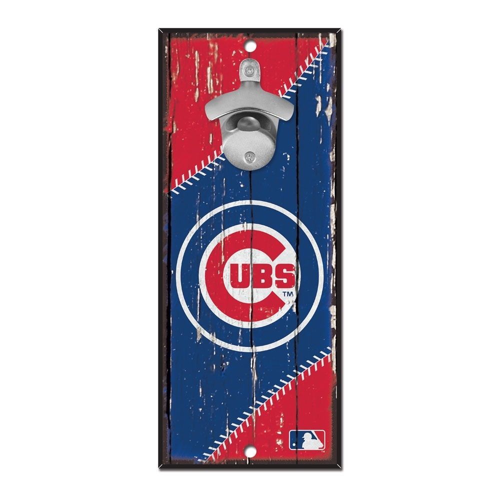Chicago Cubs MLB Schild mit Flaschenöffner