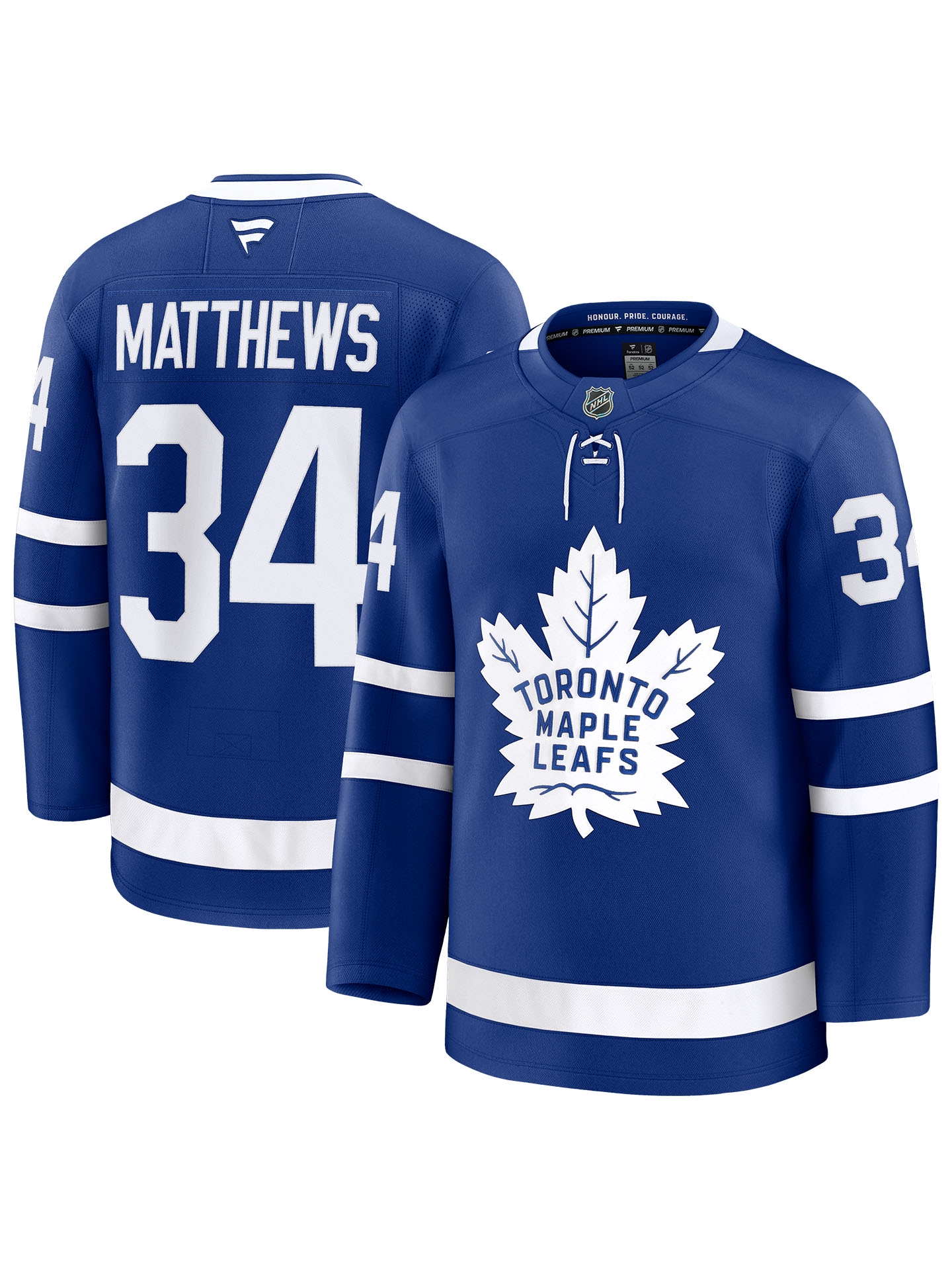 Auston Matthews #34 Toronto Maple Leafs Premium NHL Trikot Home Blau