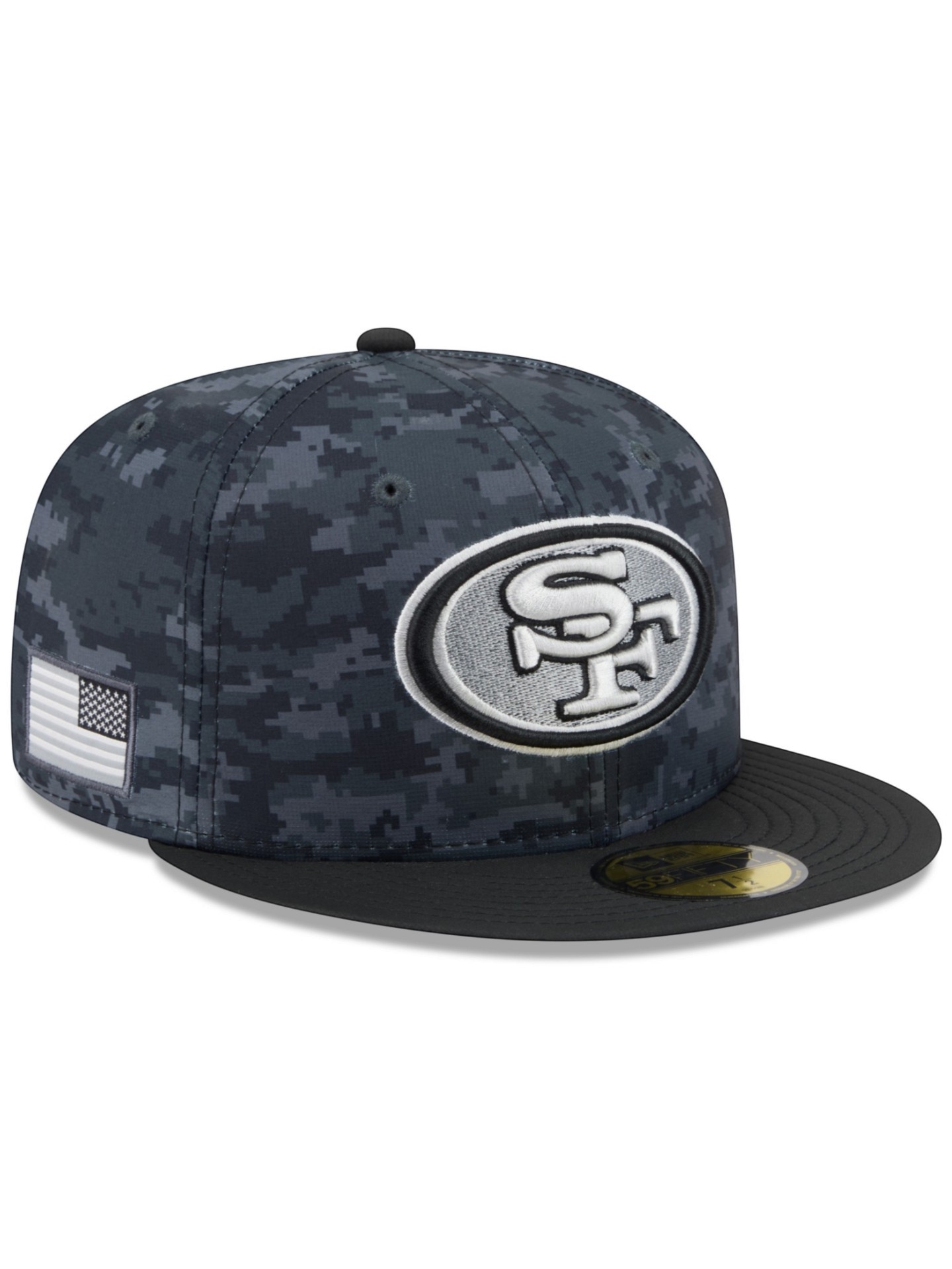 San Francisco 49ers 2026 NFL Salute to Service 59FIFTY Fitted Cap Black
