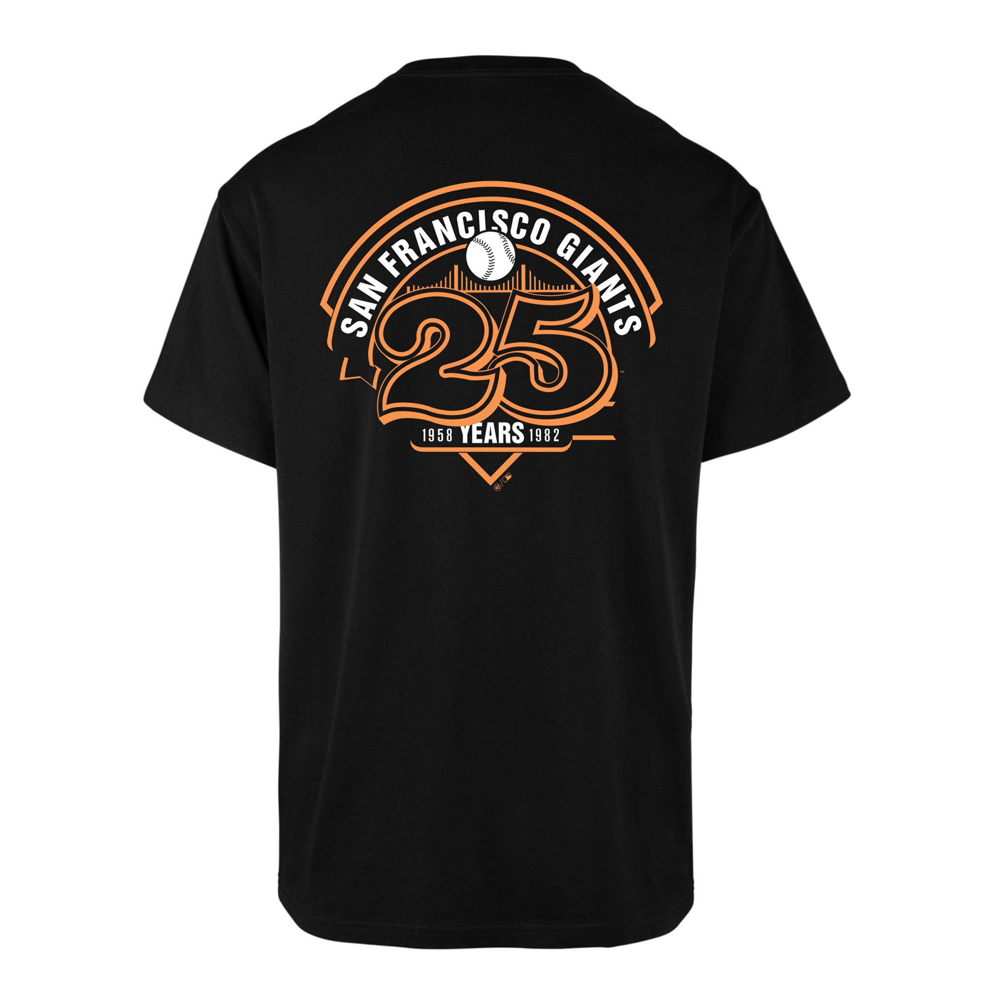 San Francisco Giants 25th Anniversary '47 Echo MLB T-Shirt Schwarz