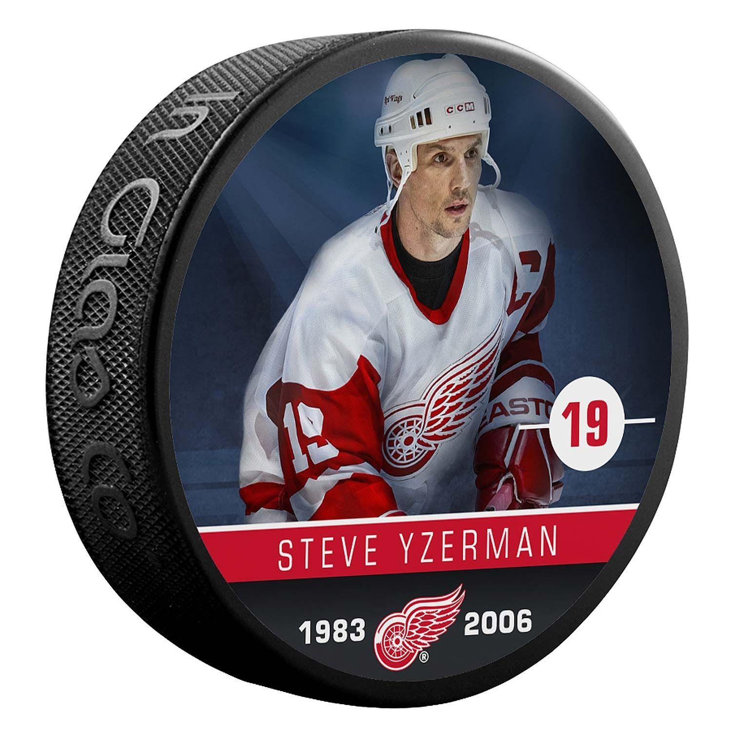 Steve Yzerman Detroit Red Wings Alumni NHL Puck
