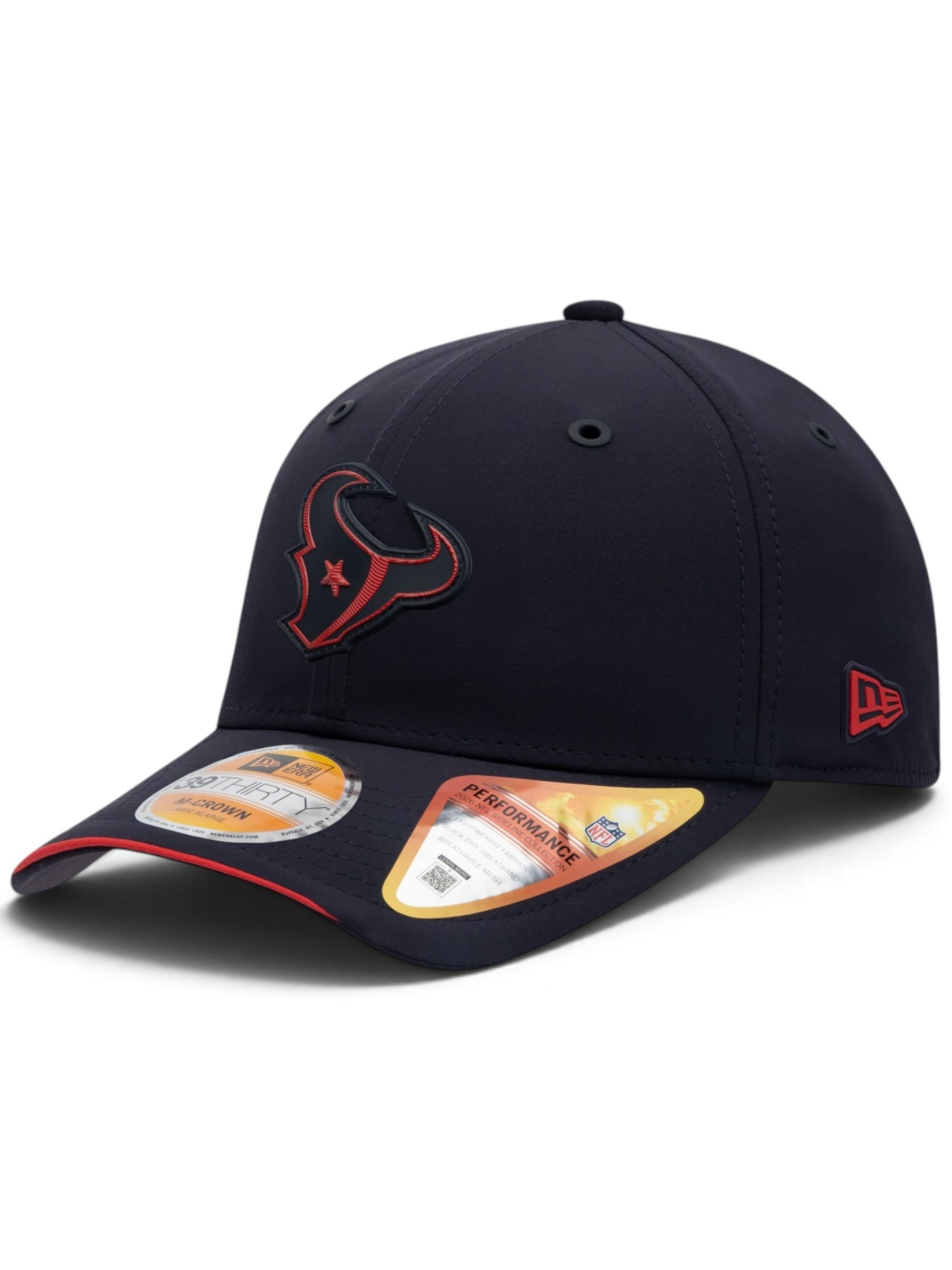 Houston Texans 2026 NFL Sideline 39THIRTY M-Crown Flex Cap Navy