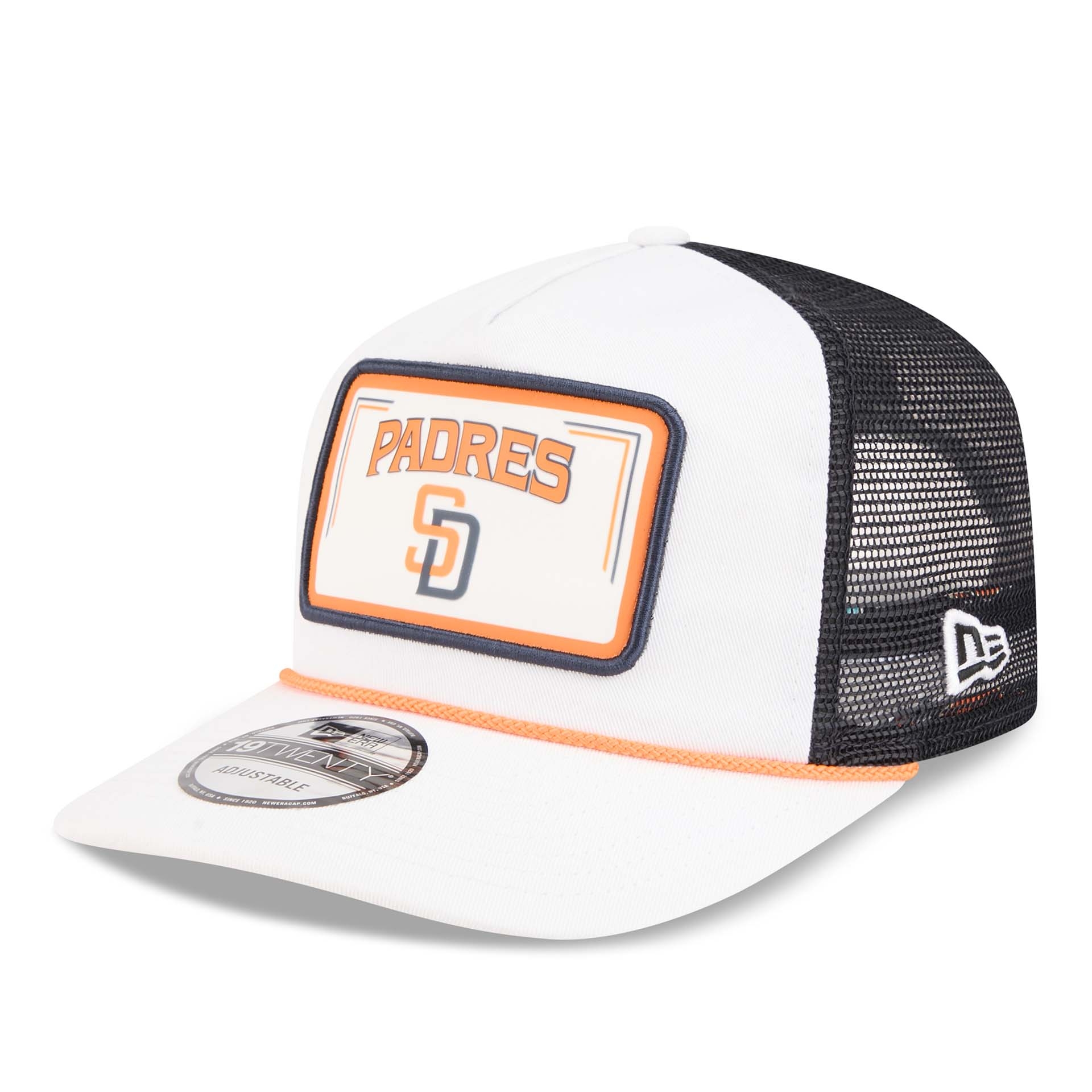San Diego Padres 2026 MLB City Connect 19TWENTY Fan Pack Adjustable Trucker Cap Weiß