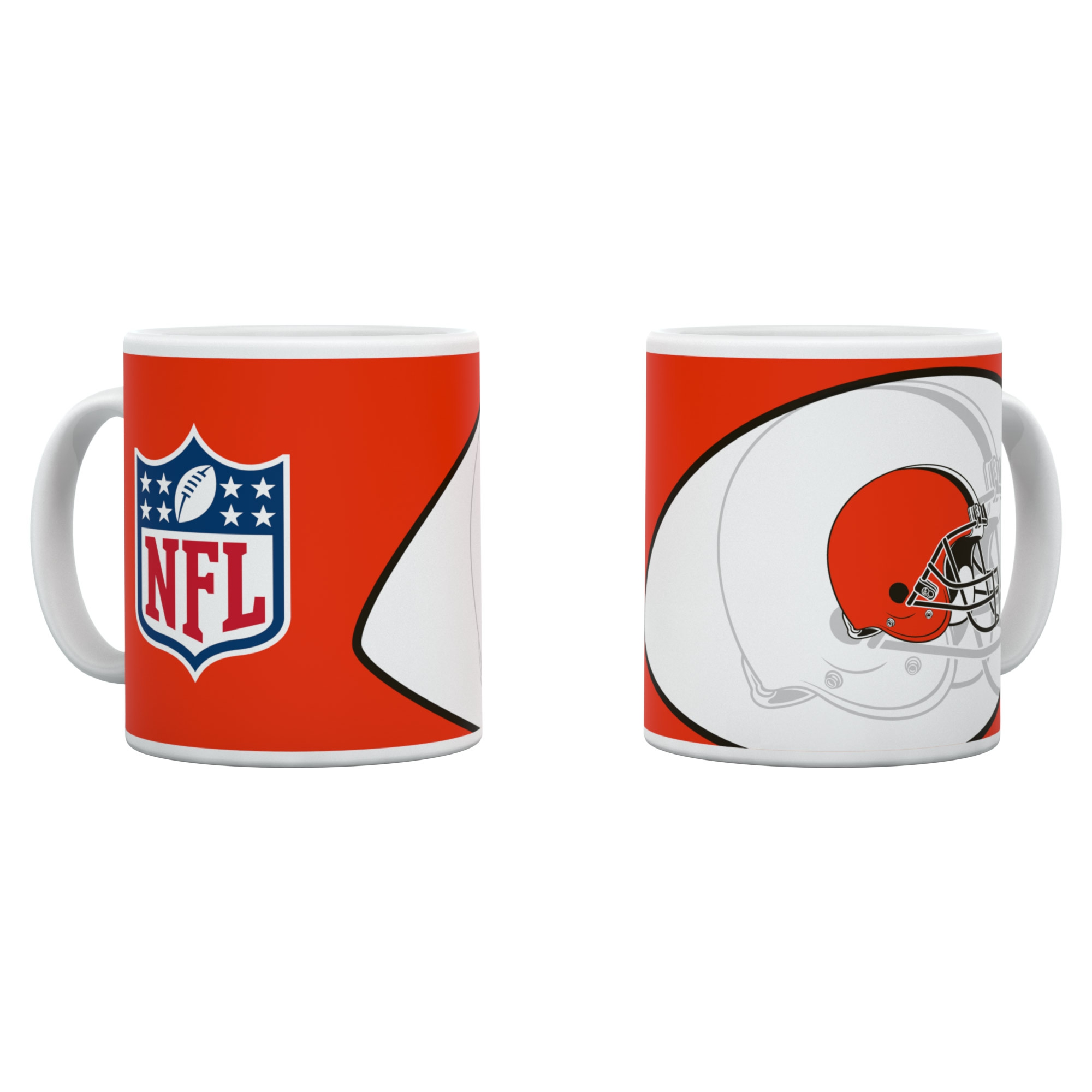 Cleveland Browns Shadow Logo & Shield NFL Becher (330 ml)
