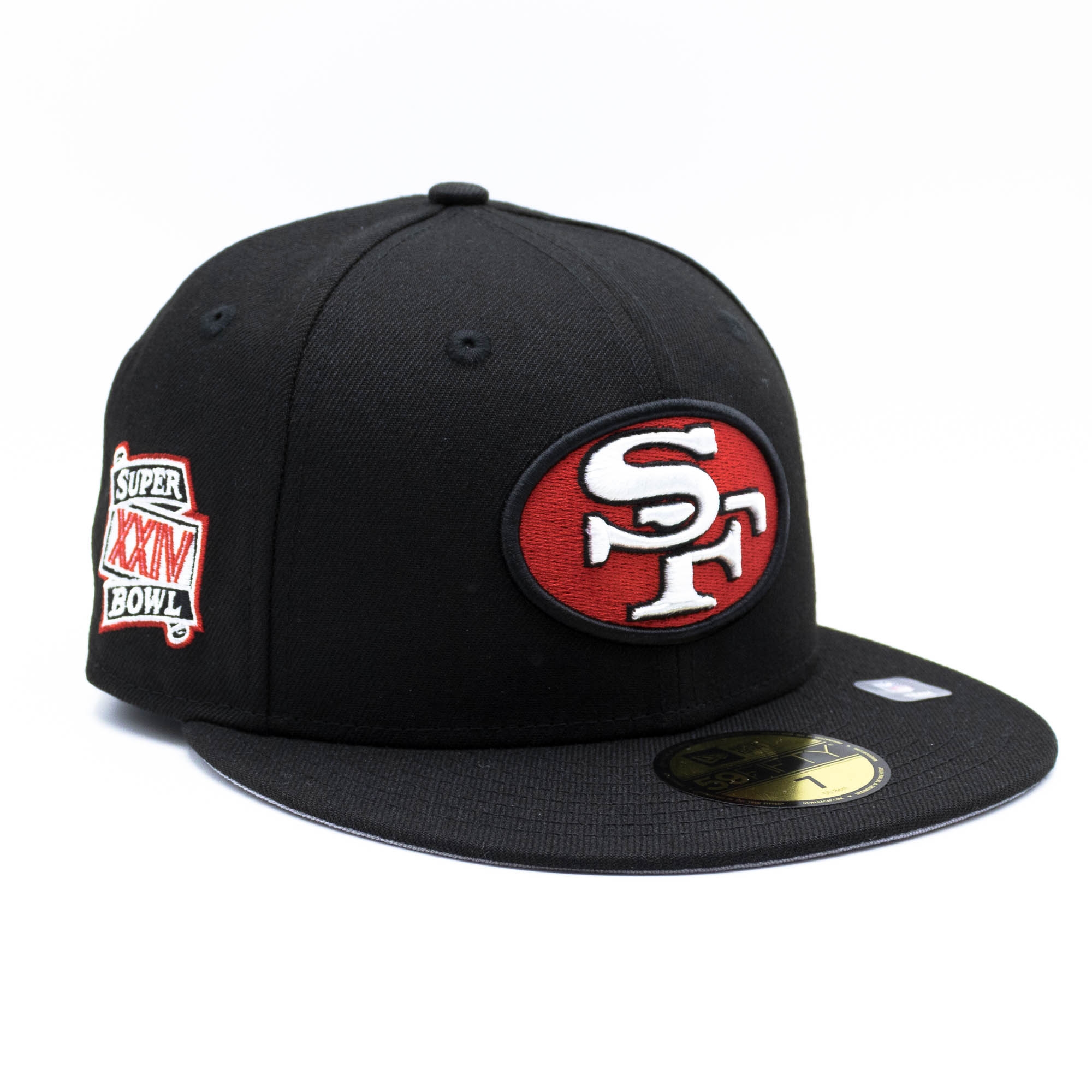 San Francisco 49ers Super Bowl XXIV New Era 59FIFTY Fitted NFL Cap Schwarz