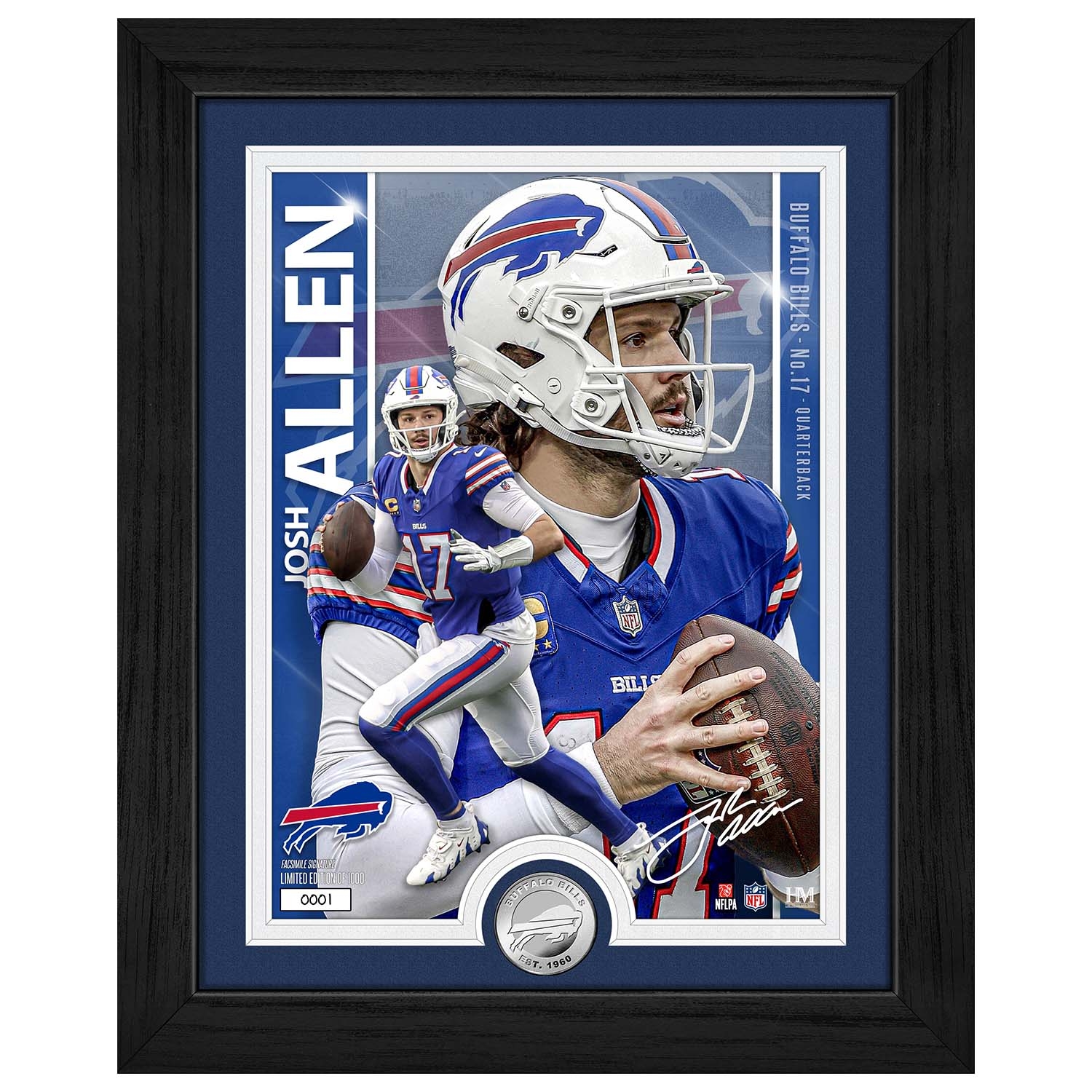 Josh Allen Buffalo Bills Artist Proof Silver Coin NFL Bild
