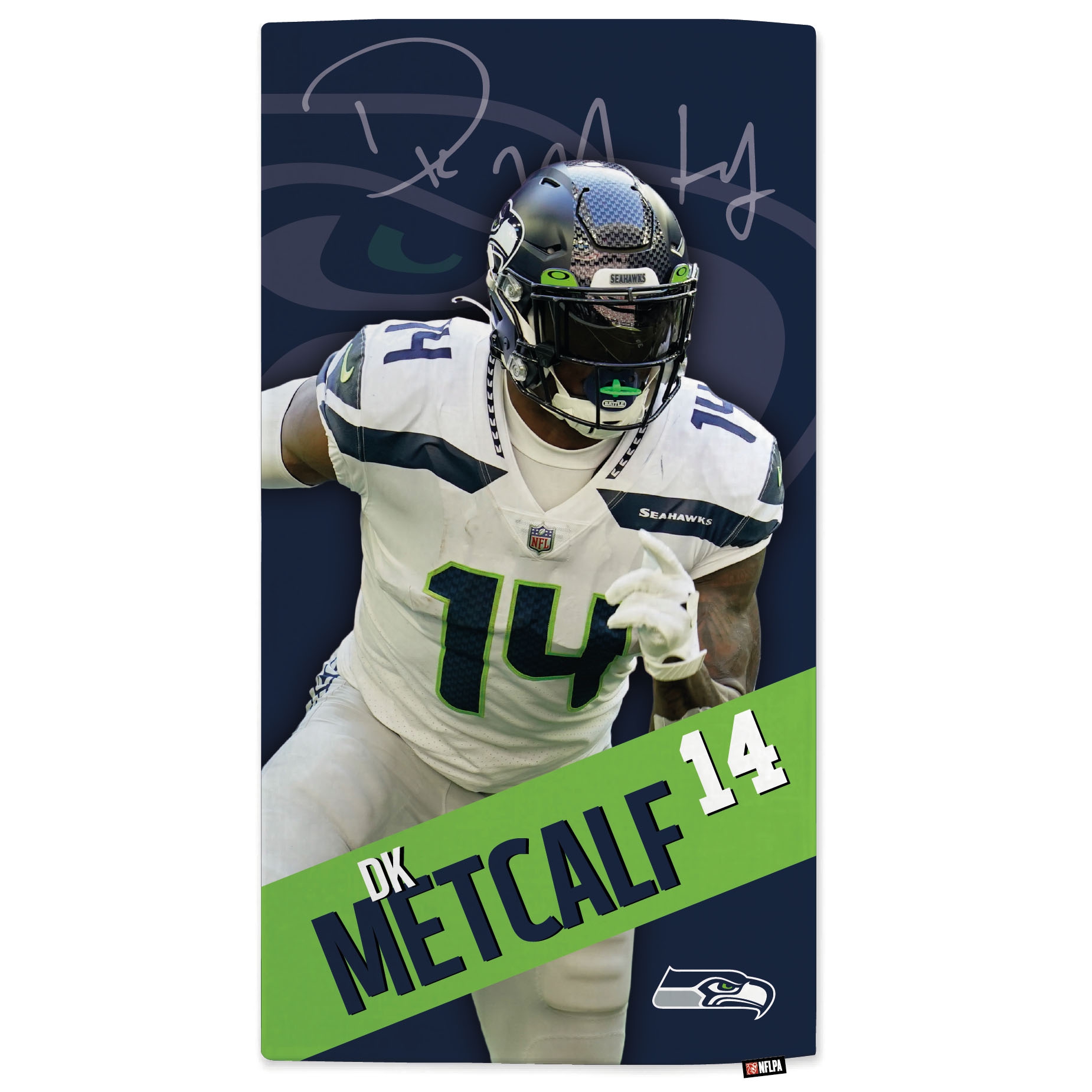 DK Metcalf Seattle Seahawks NFL Strandtuch