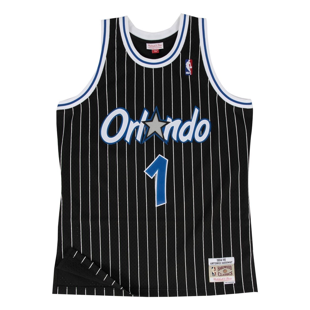 Penny Hardaway #1 Orlando Magic 1994-95 Swingman NBA Jersey Black