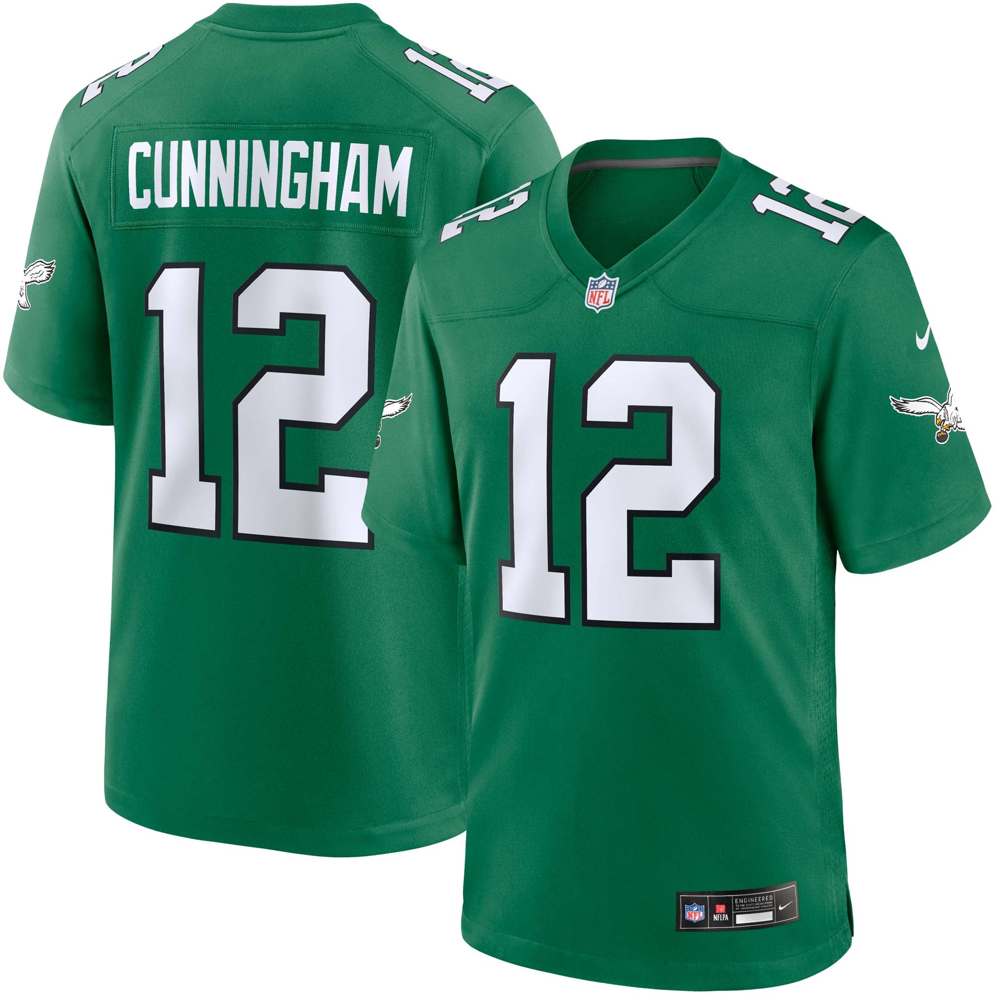 Randall Cunnigham #12 Philadelphia Eagles Classic Nike Game NFL Trikot Grün