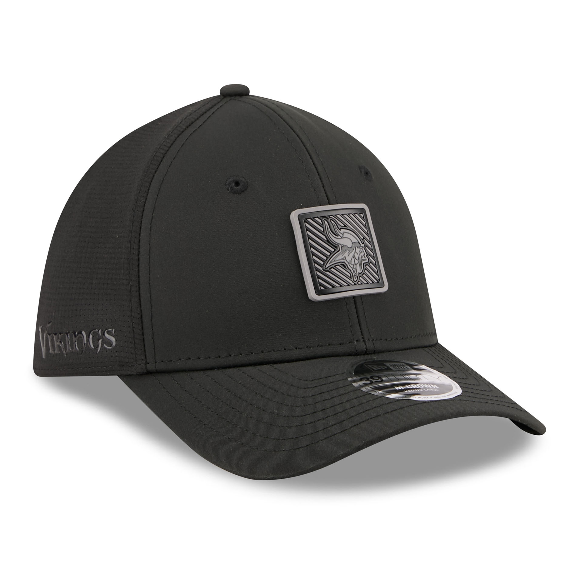 Minnesota Vikings Black 2026 NFL Training Camp 39THIRTY Flex Cap