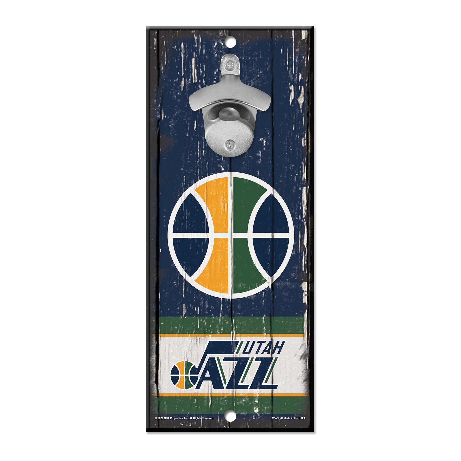 Utah Jazz WinCraft NBA Schild mit Flaschenöffner