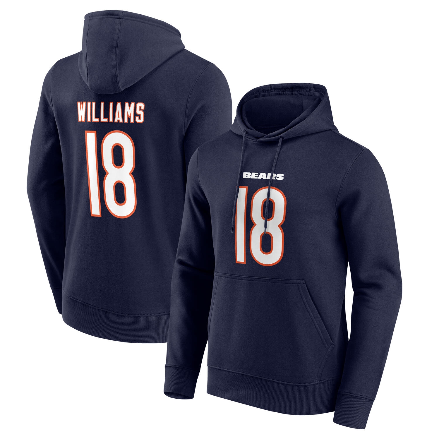 Caleb Williams #18 Chicago Bears Player NFL Hoodie Navy