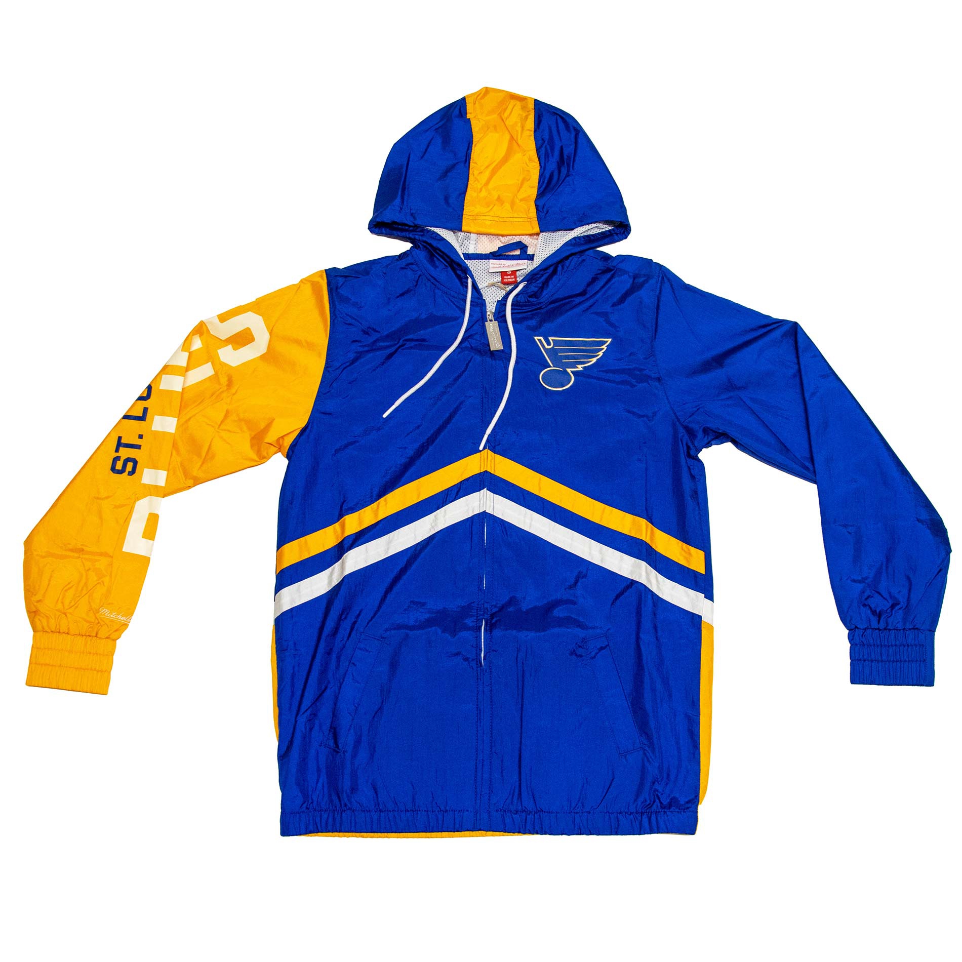 St. Louis Blues Undeniable Mitchell & Ness NHL Windbreaker Jacke