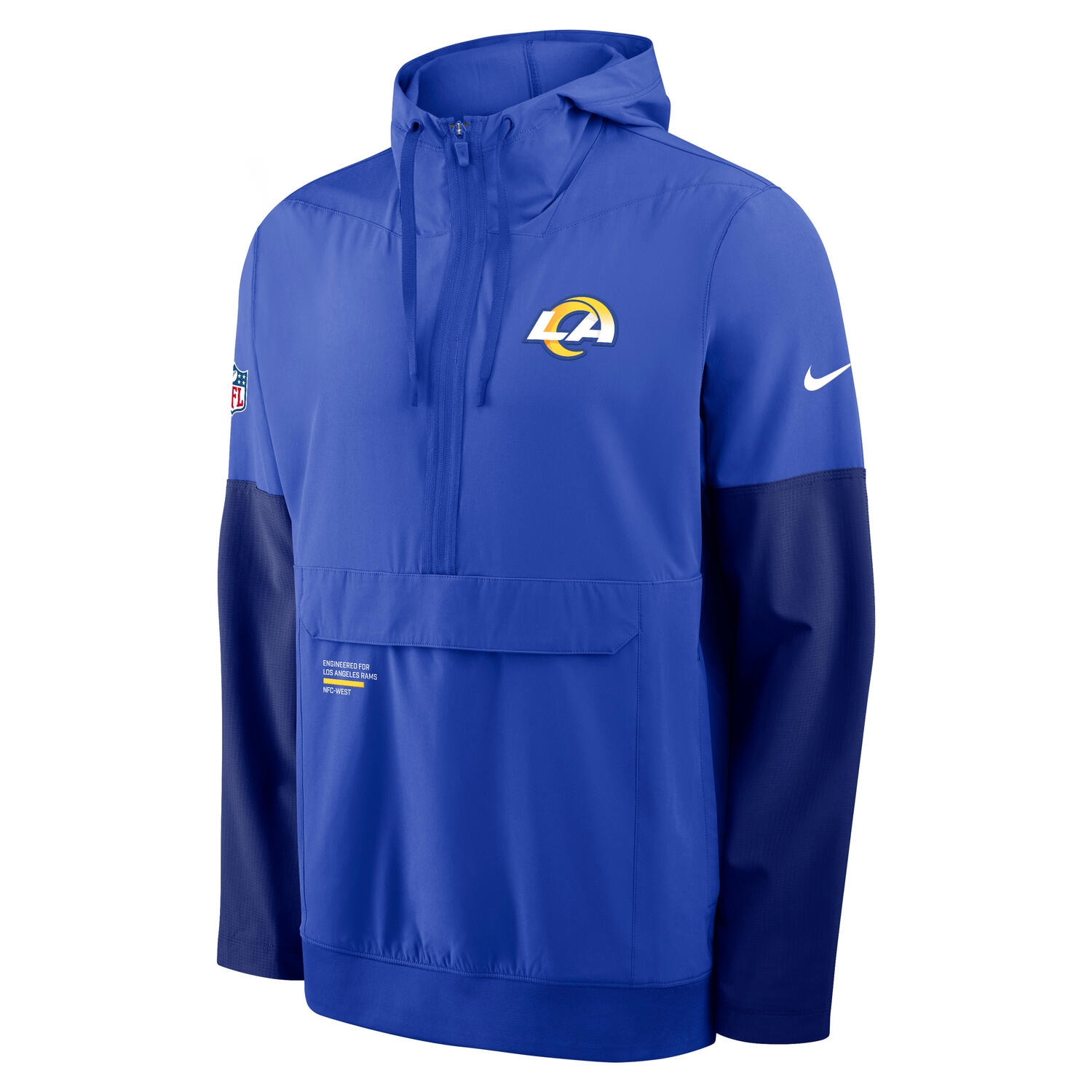 Los Angeles Rams Nike Sideline Half-Zip Anorak NFL Jacke Blue