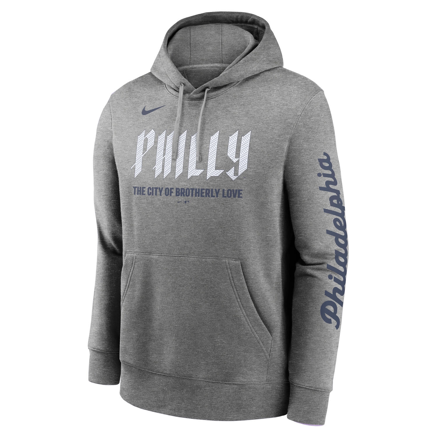 Philadelphia Phillies City Connect Nike French Terry Club Hoodie Grau