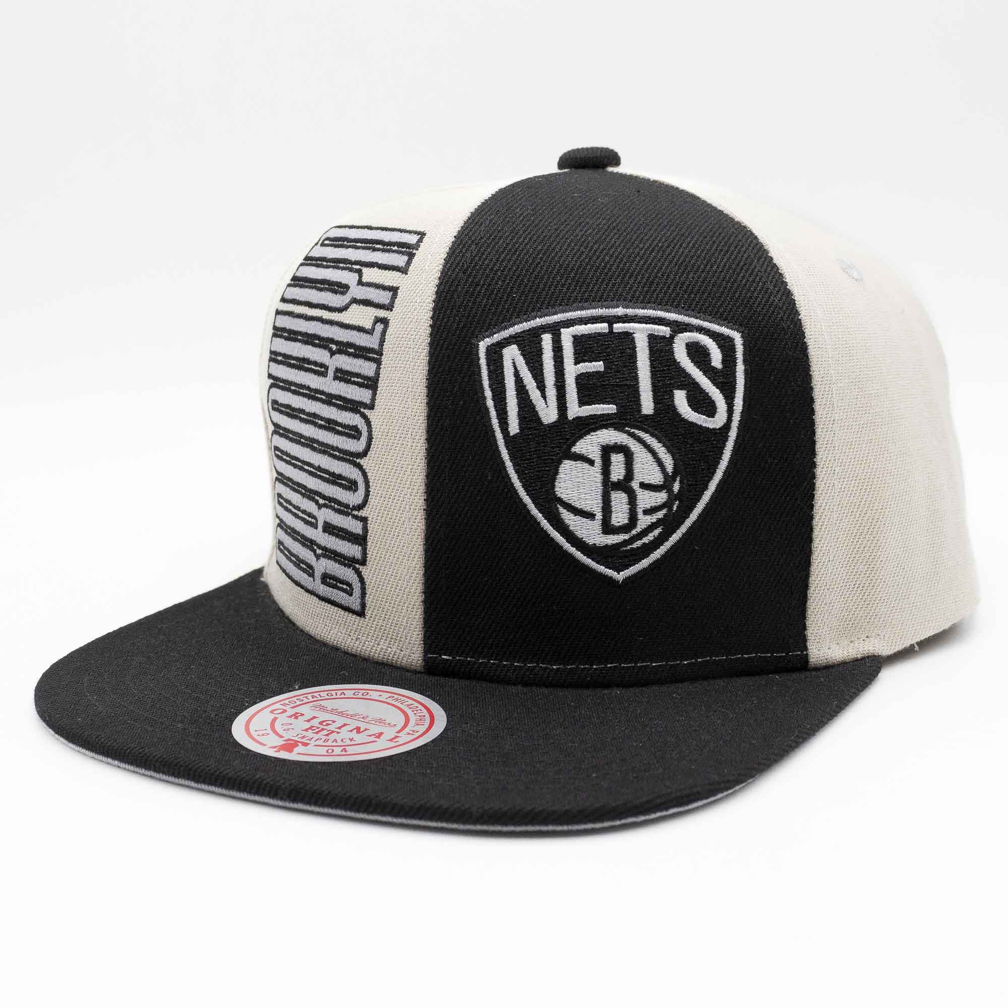Brooklyn Nets Pop Panel Mitchell & Ness Snapback NBA Cap