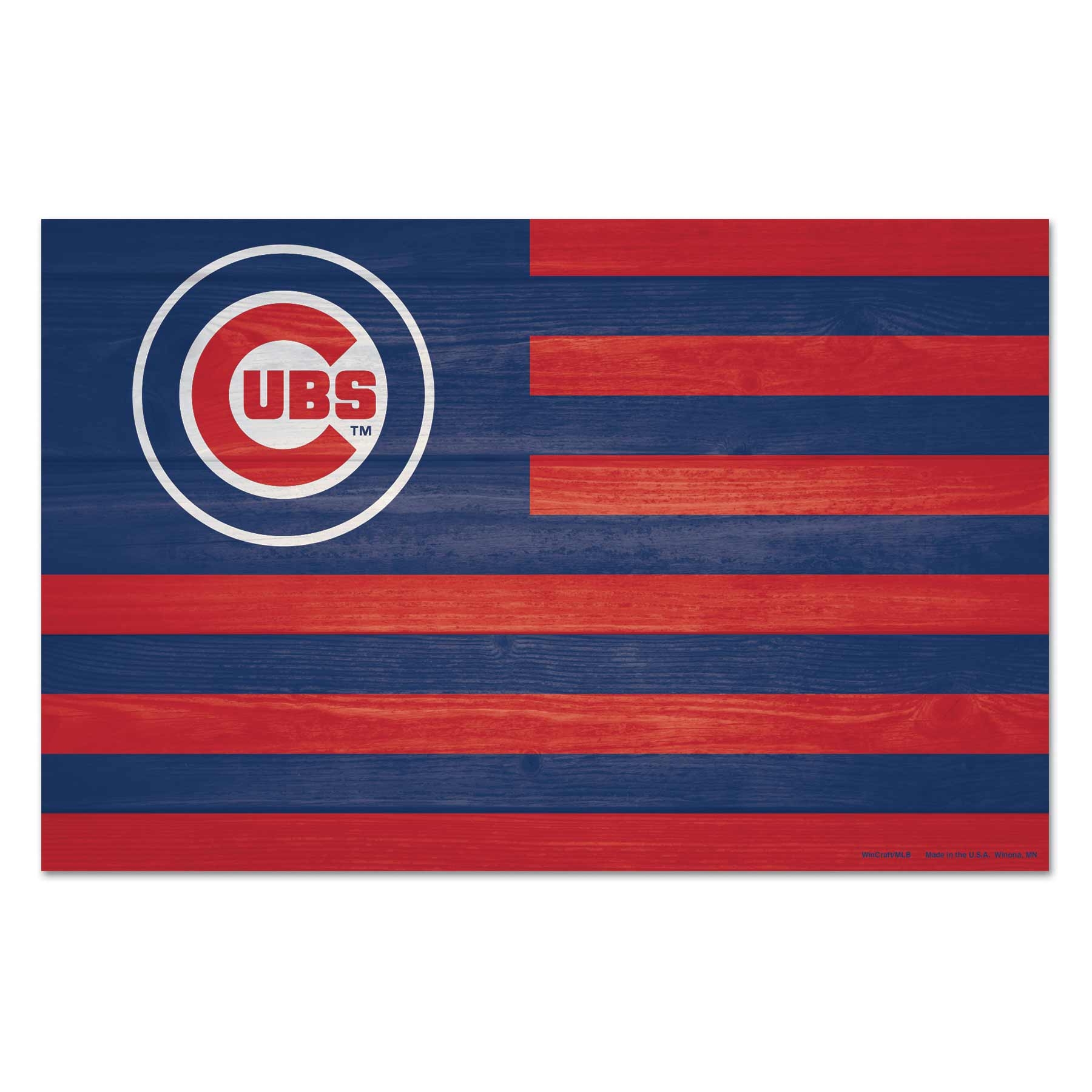 Chicago Cubs WinCraft MLB Americana Holzschild