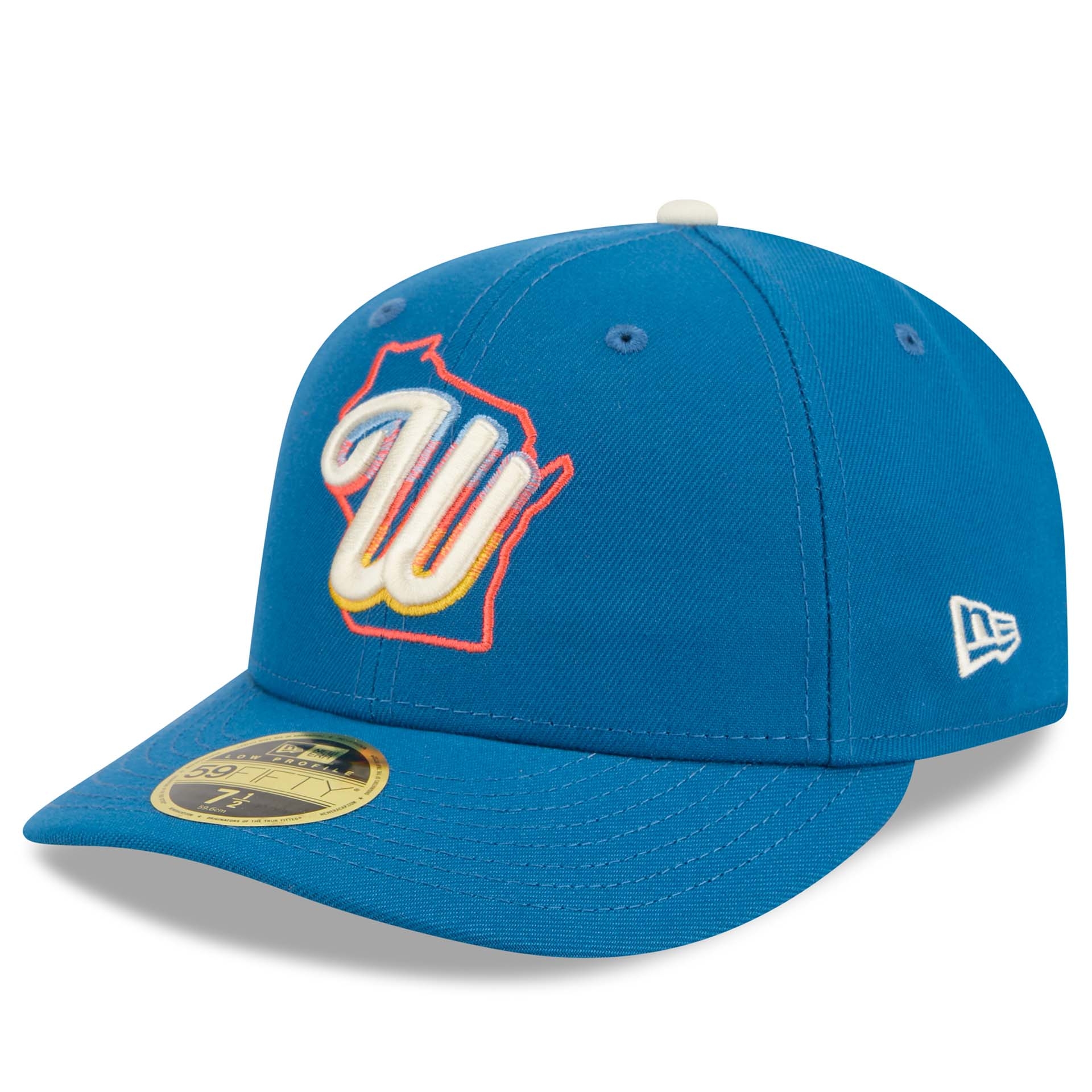 Milwaukee Brewers MLB Authentic City Connect Low Profile 59FIFTY Fitted Cap Blau