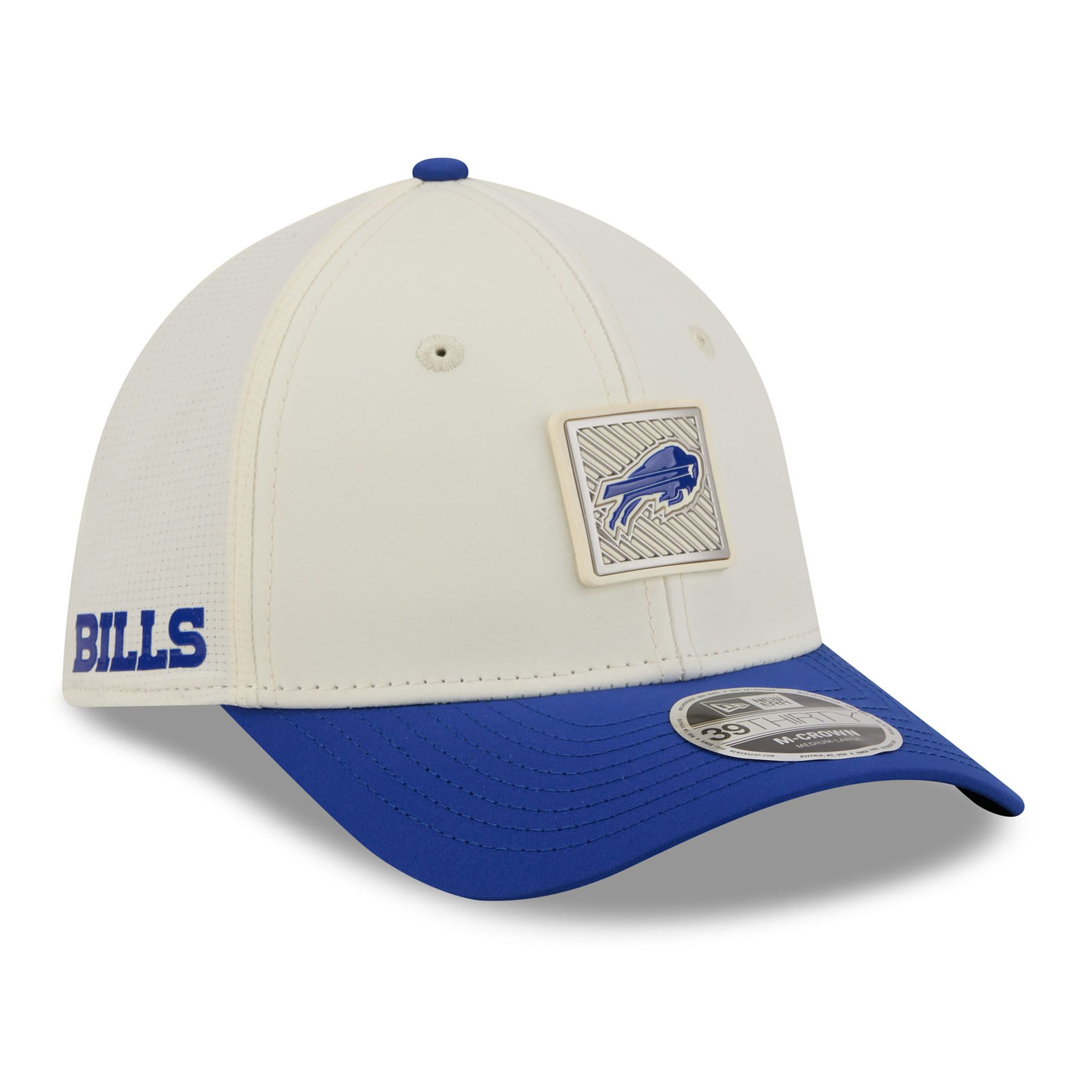 Buffalo Bills 2026 NFL Training Camp 39THIRTY Flex Cap Cream/Blau