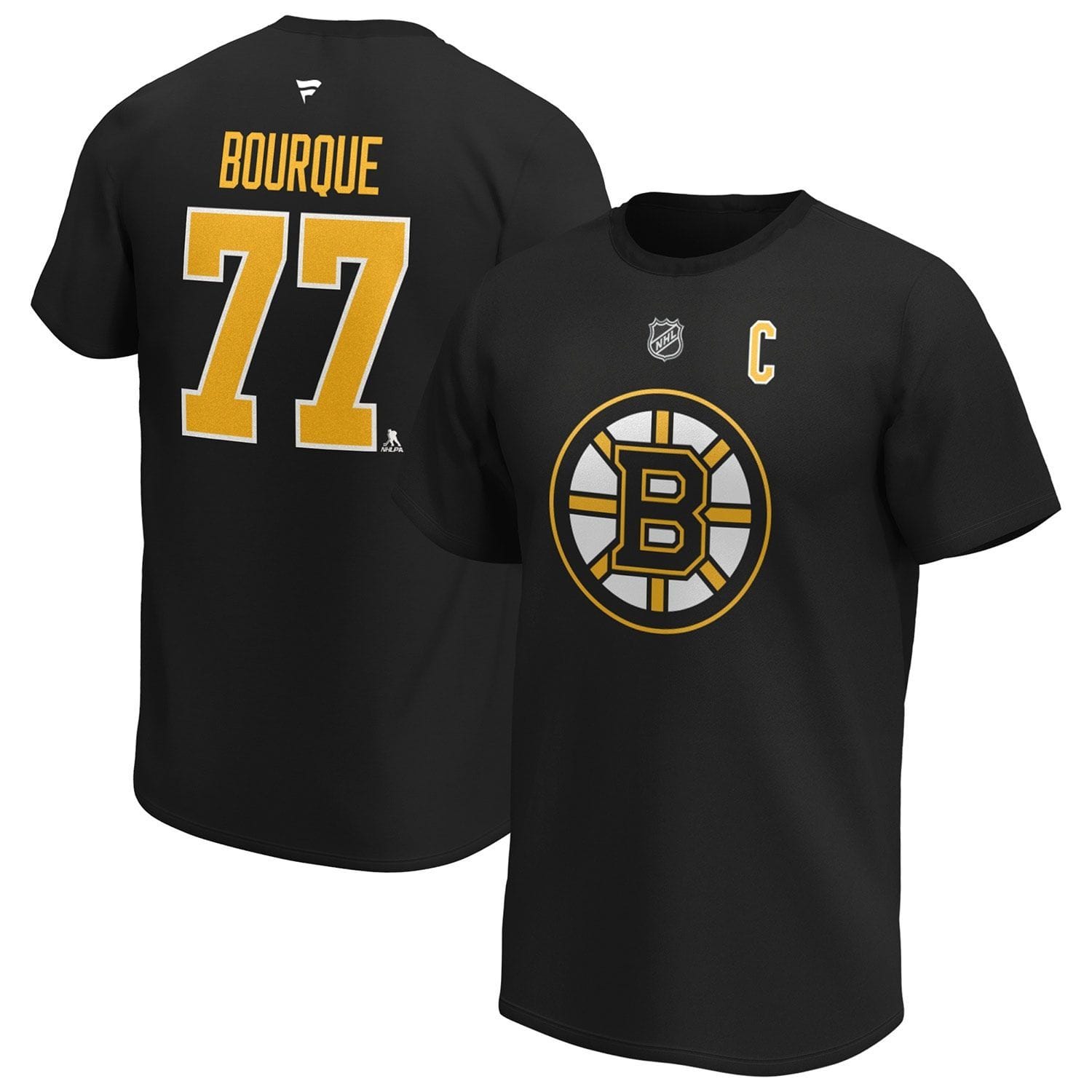 Ray Bourque #77 Boston Bruins Alumni Fanatics NHL T-Shirt Schwarz