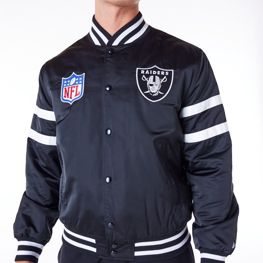 New Era Las Vegas Raiders Sport Classics Satin NFL Jacket Black