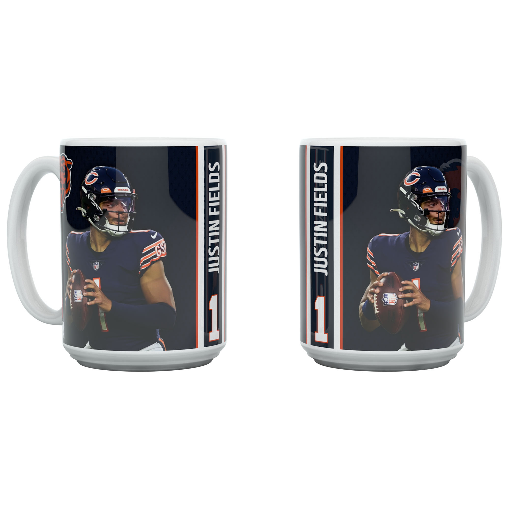Justin Fields Chicago Bears Jumbo Becher (450 ml)
