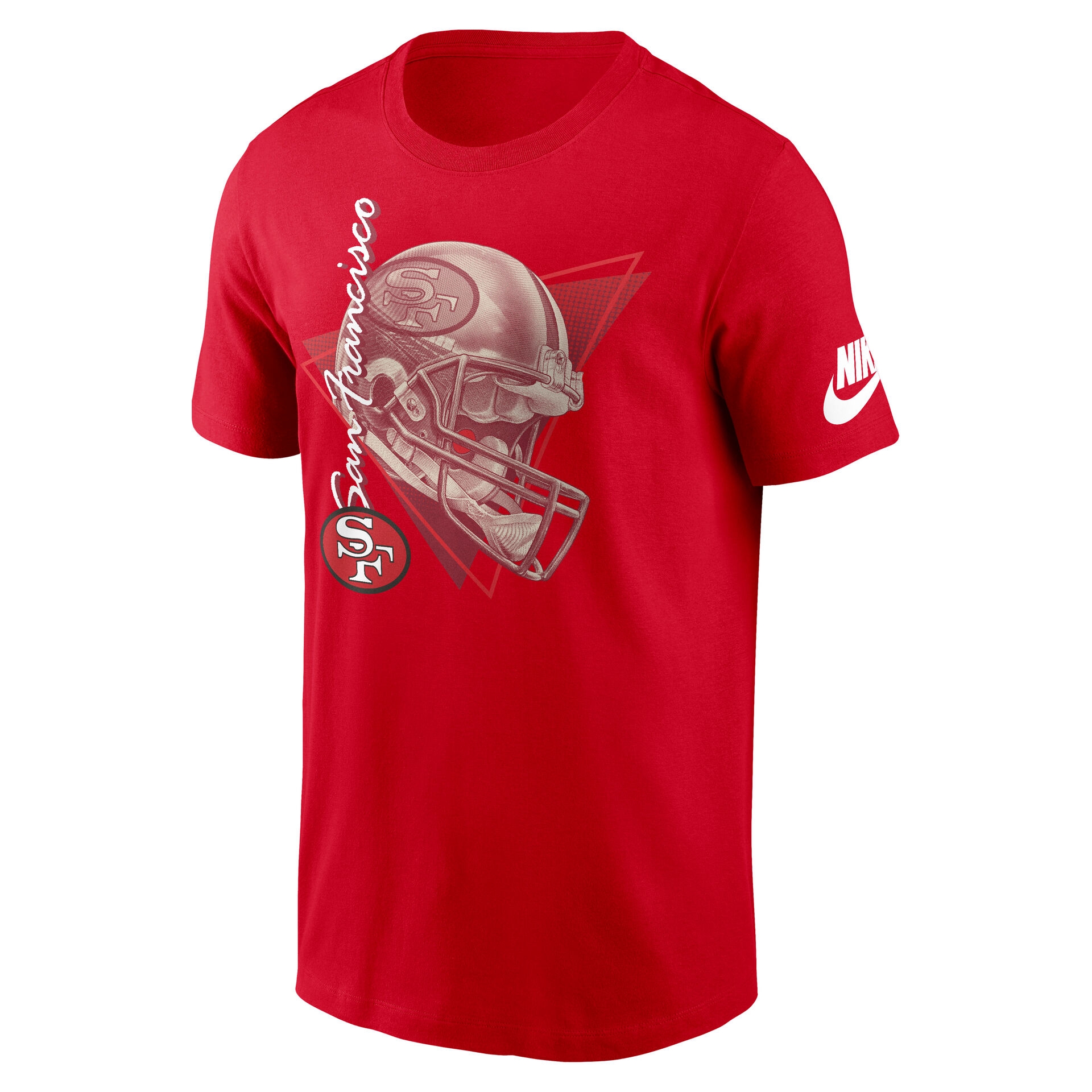 San Francisco 49ers Rewind Helmet Essential NFL T-Shirt Rot