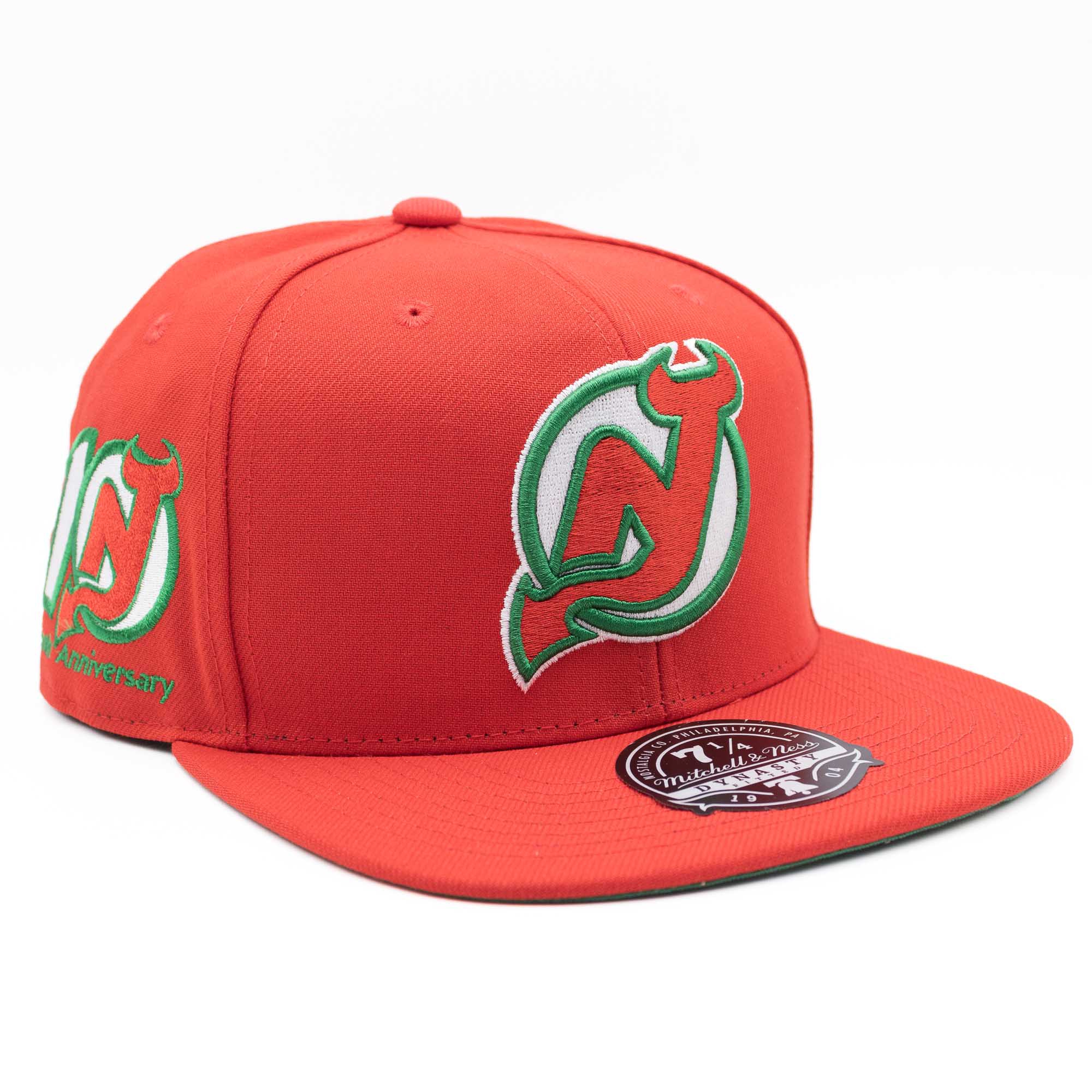 New Jersey Devils Vintage Mitchell & Ness Fitted NHL Cap Rot