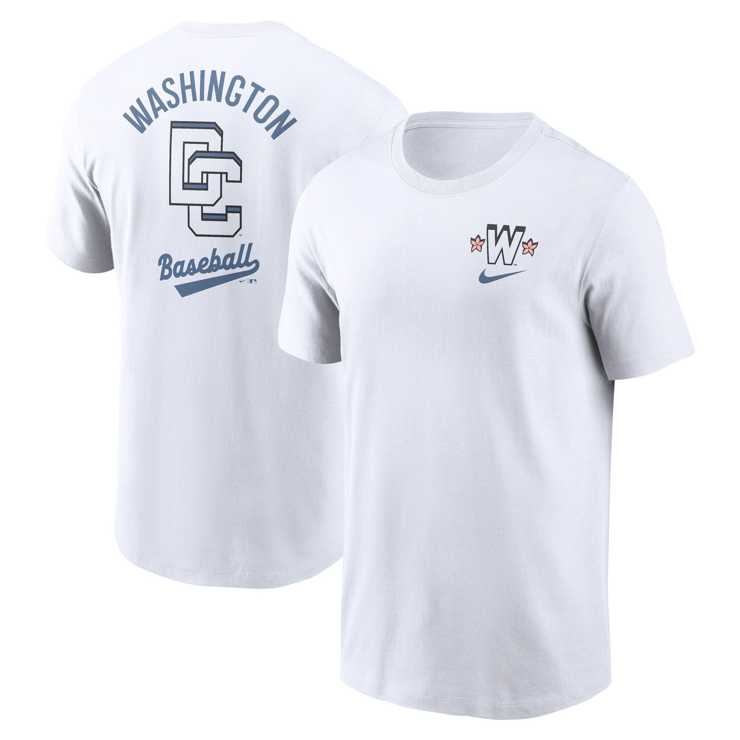 Washington Nationals City Connect 2-Hit Nike Cotton T-Shirt White