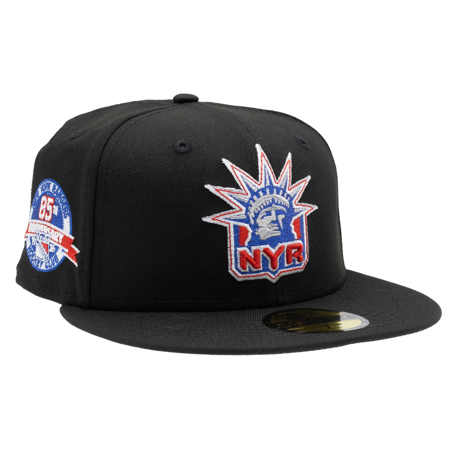 New York Rangers 85th Anniversary 59FIFTY Fitted NHL Cap Schwarz